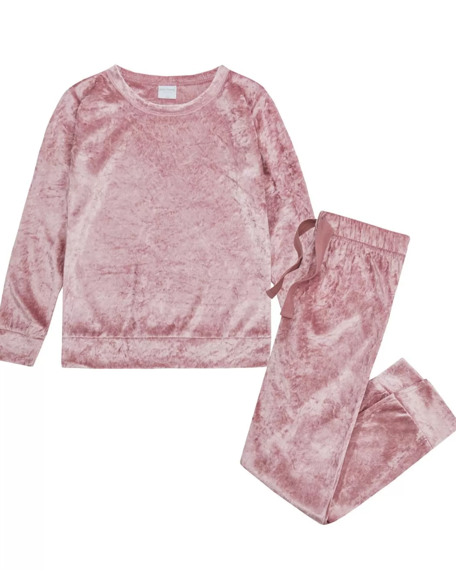 Kids Forever Dreaming Girls Velvet Lounge Set - Pink