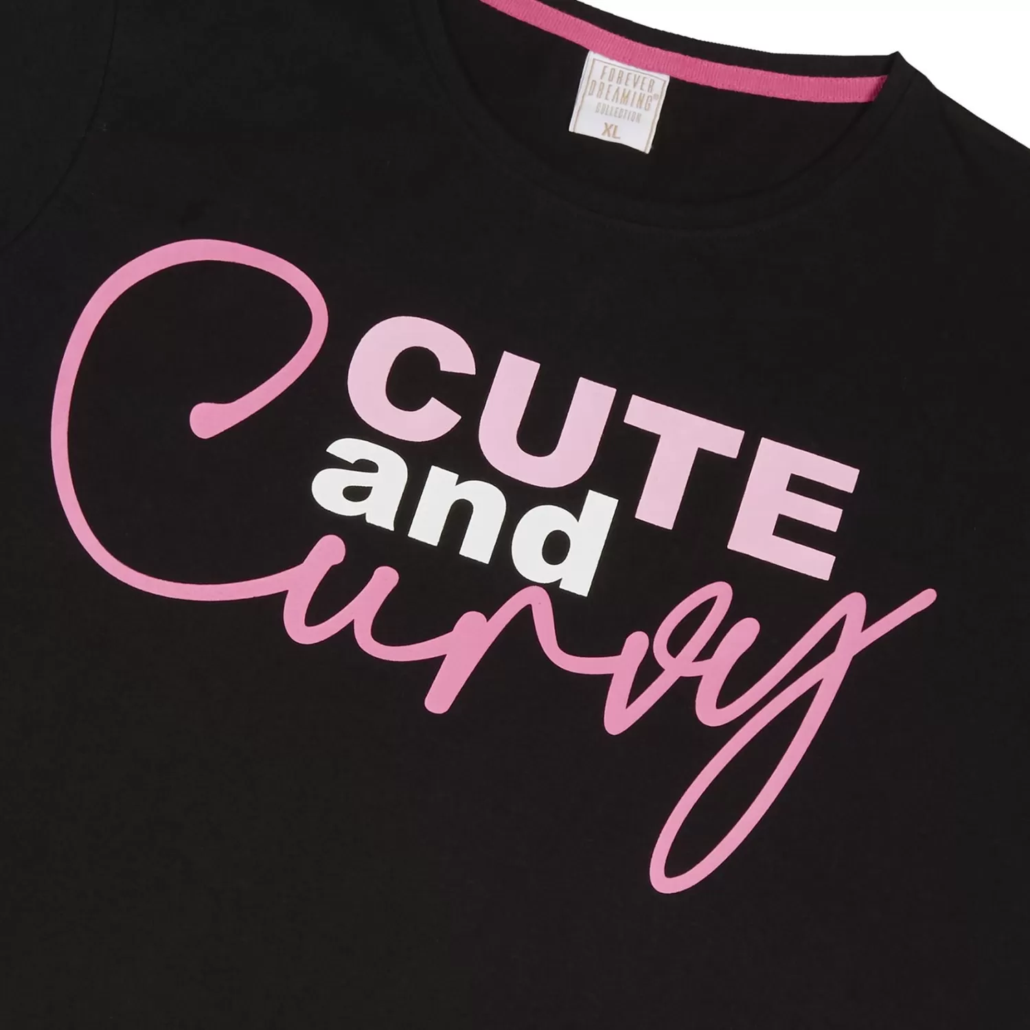 Forever Dreaming Pyjamas | Plus Size 'Cute & Curvy' Long Pyjamas