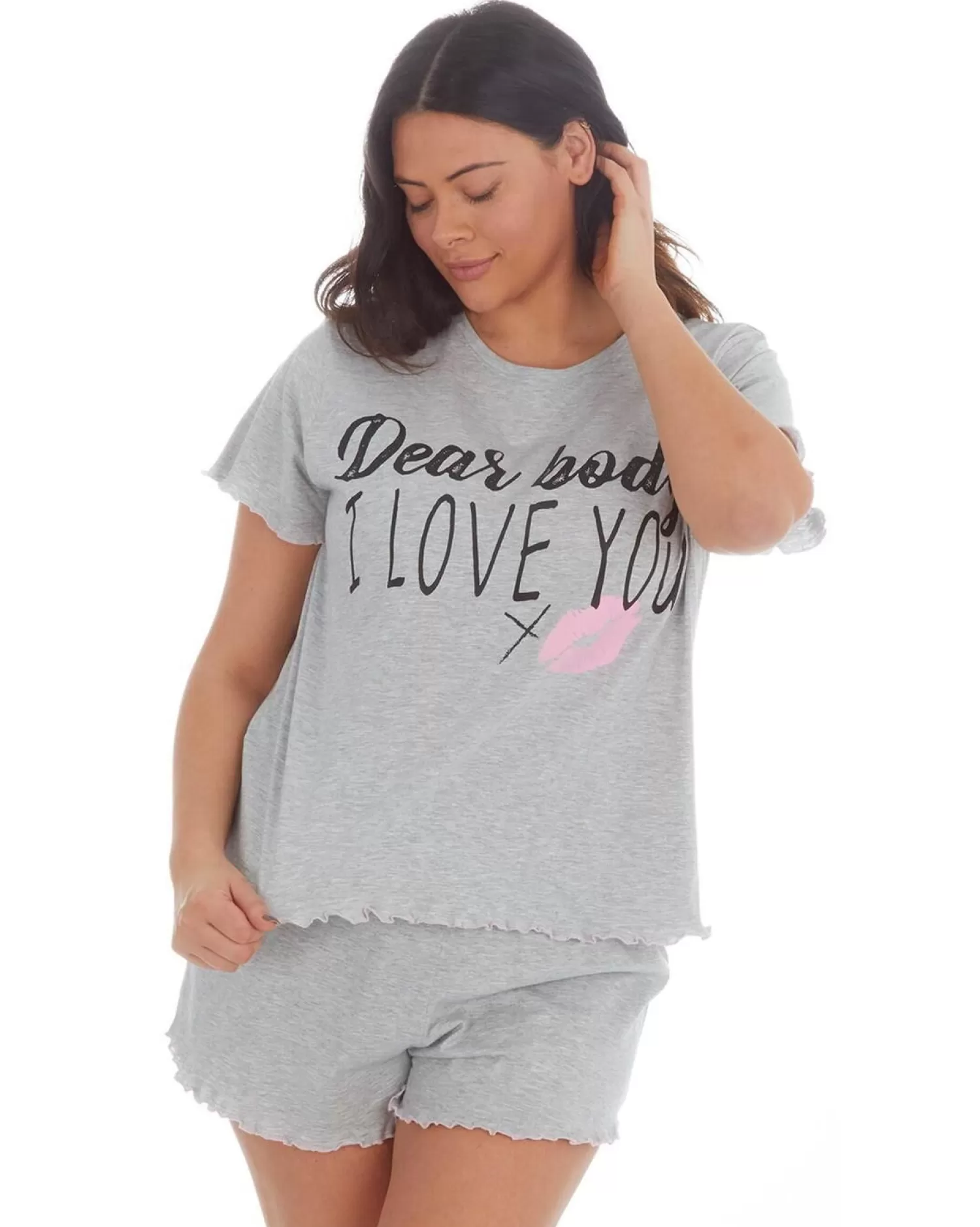 Forever Dreaming Pyjamas | Plus Size 'Dear Body' Short Pyjamas