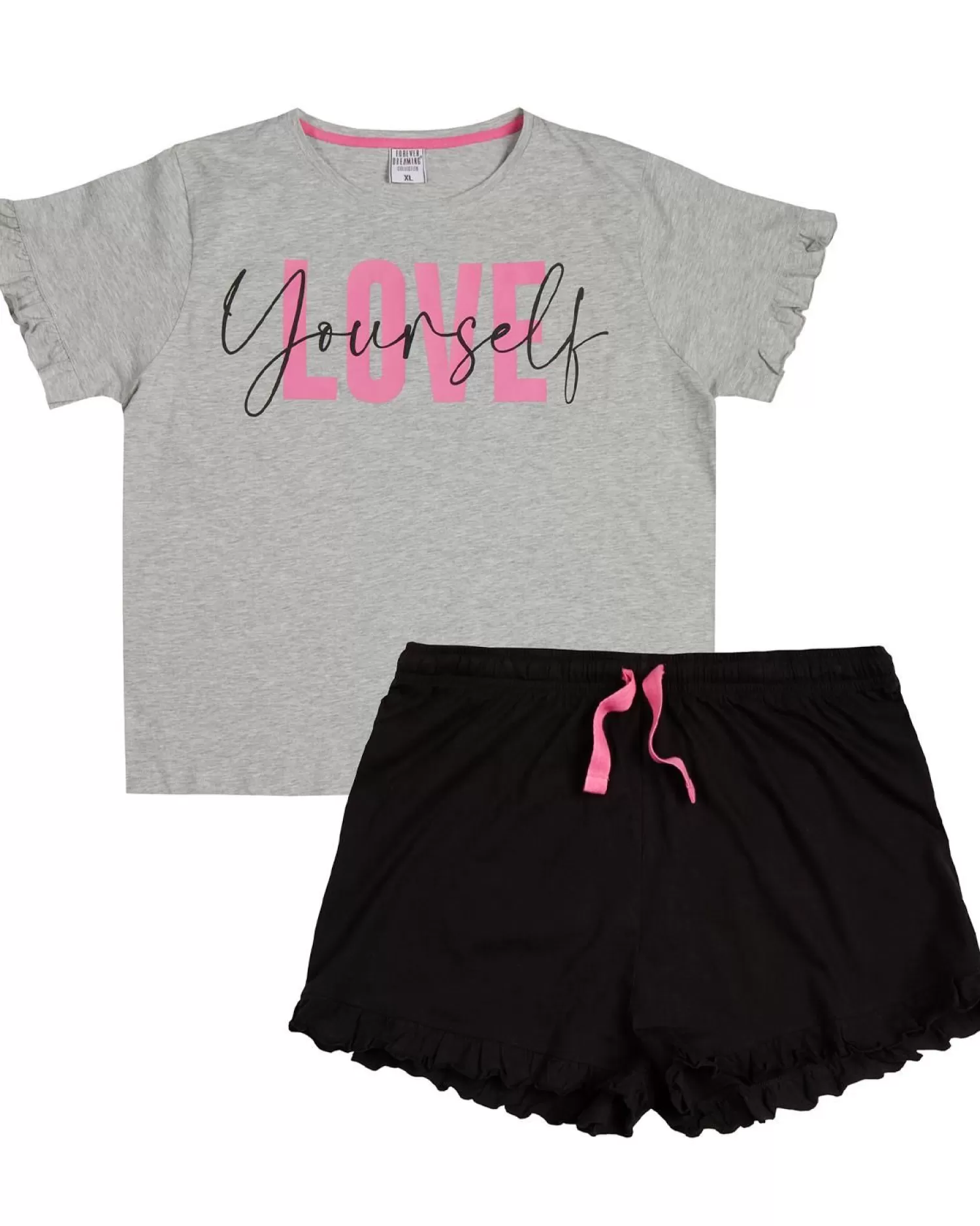 Forever Dreaming Pyjamas | Plus Size 'Love Yourself' Short Pyjamas