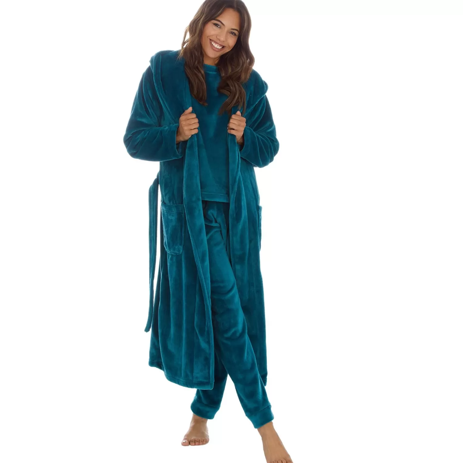 Forever Dreaming Pyjamas | Shimmer Fleece Pyjamas - Teal