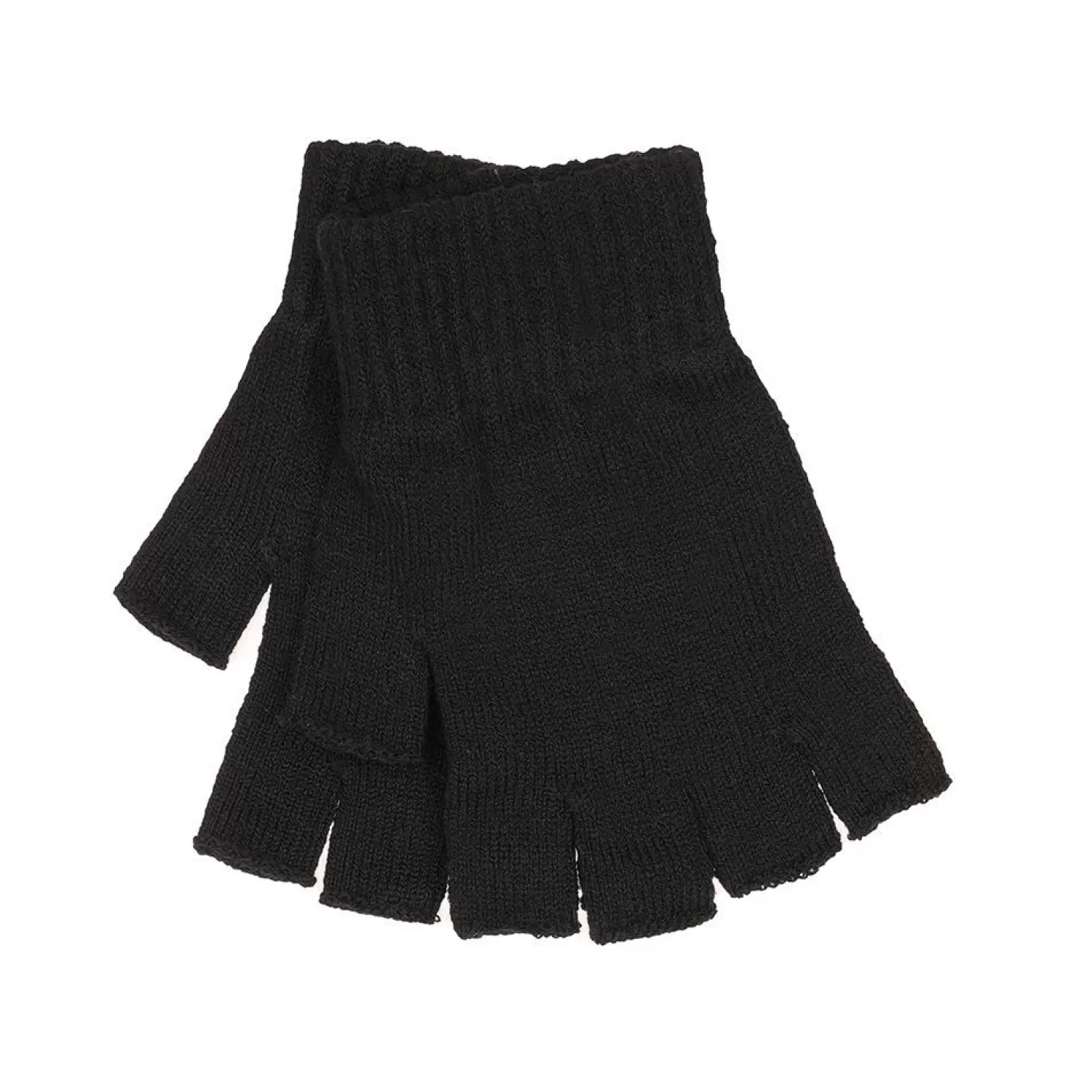 Foxbury Gloves | 2 Pack Womens Fingerless Gloves - Black