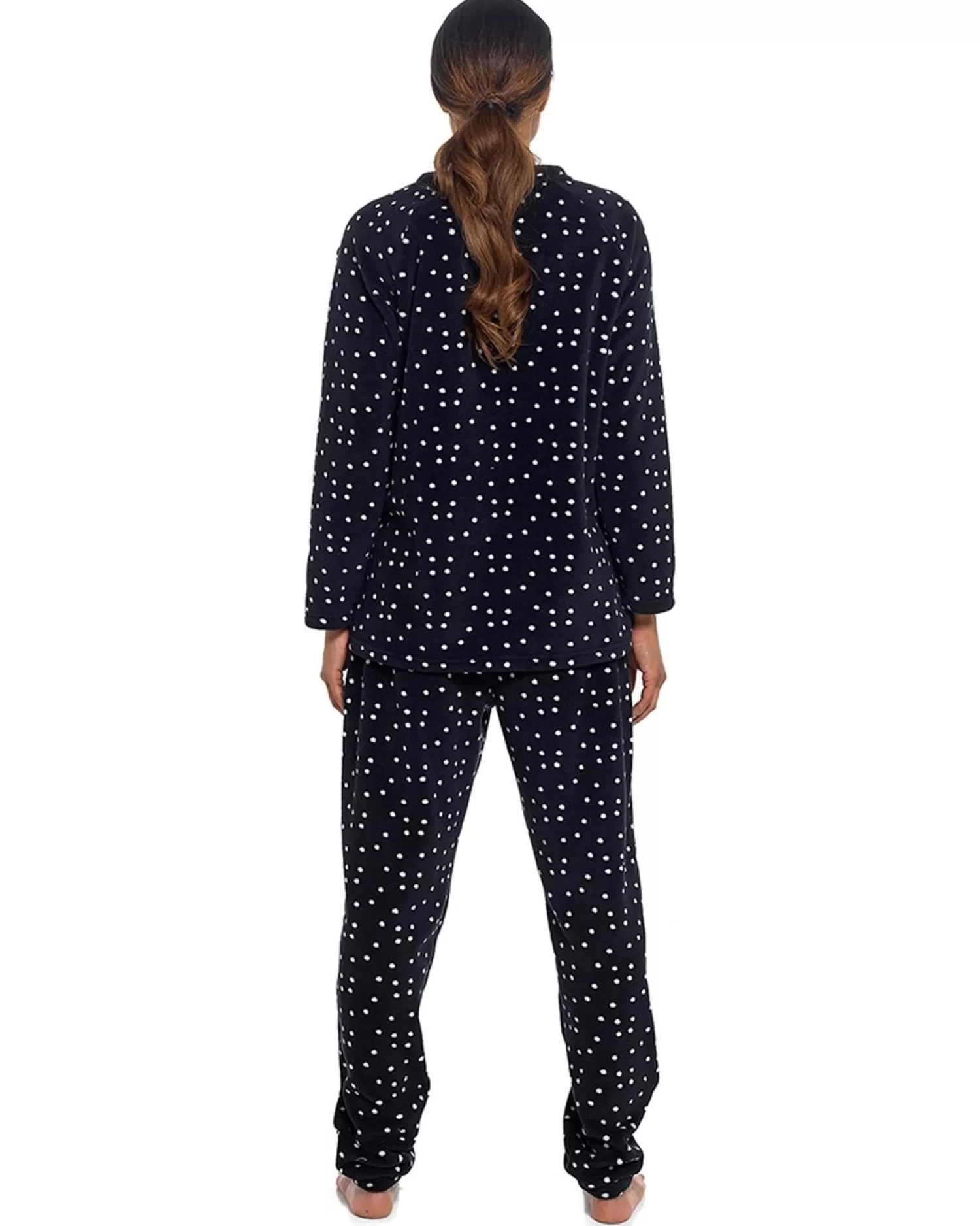 Foxbury Pyjamas | Black Bear Fleece Pyjamas