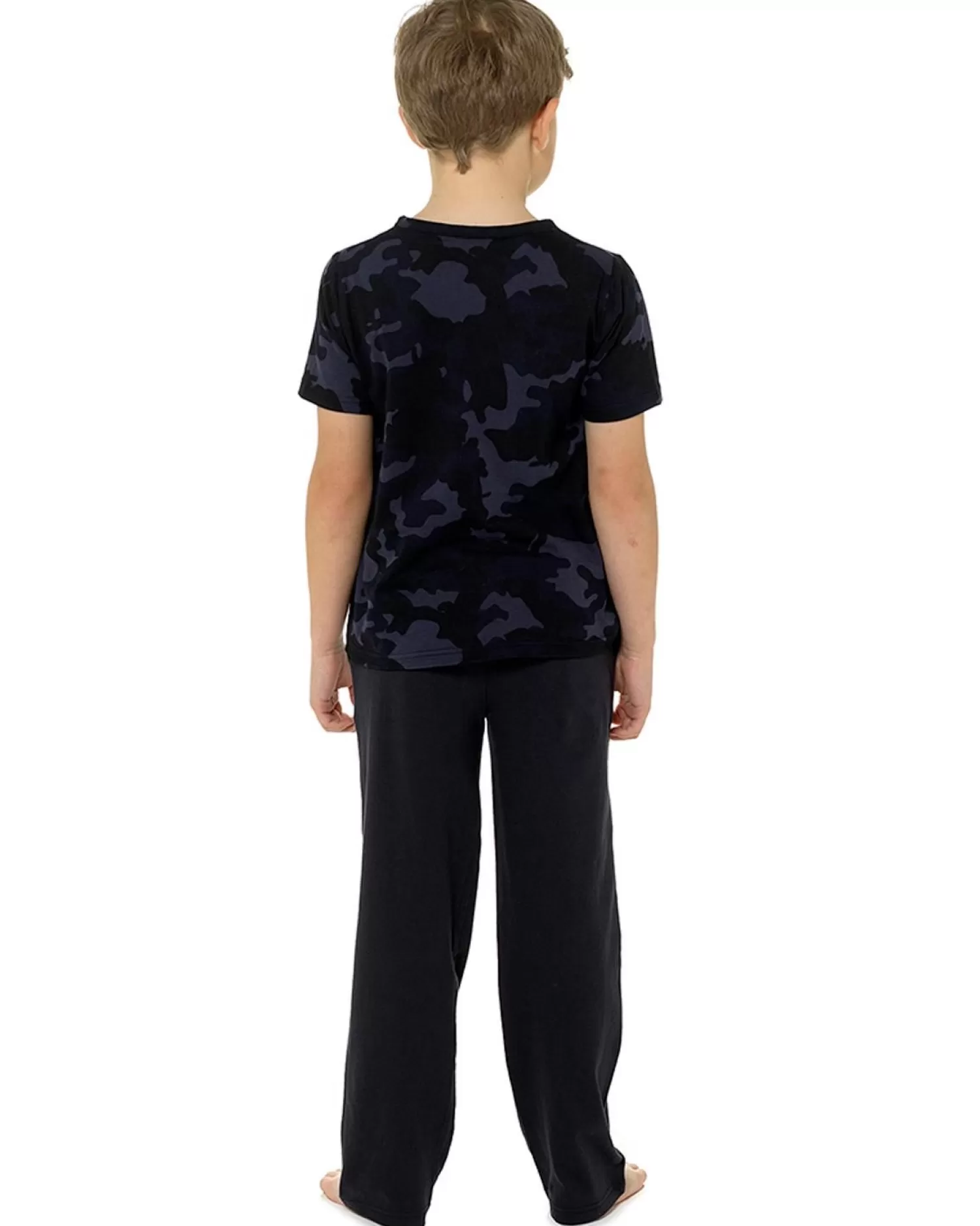 Kids Foxbury Boys Blue Camo Long Pyjamas