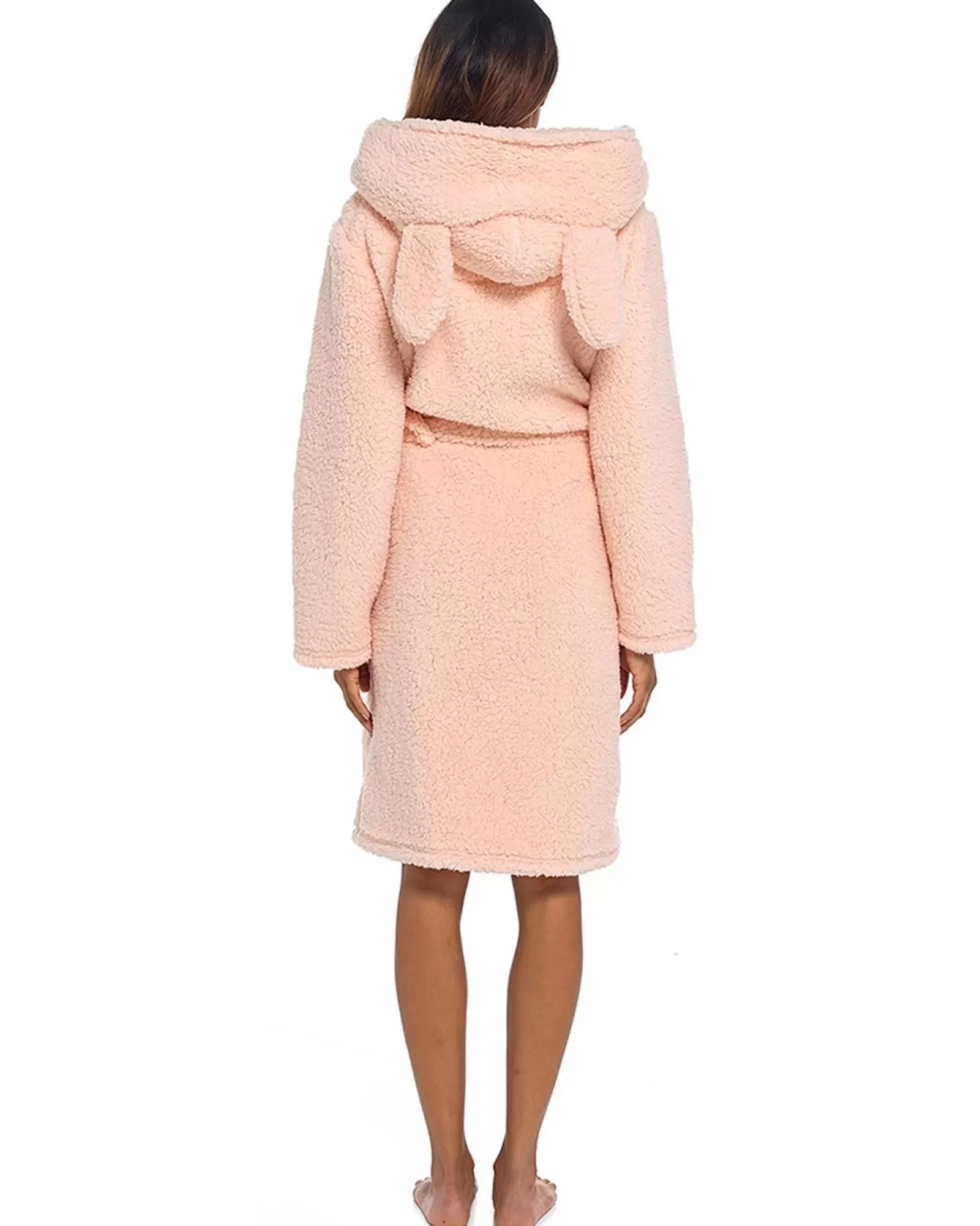 Foxbury Dressing Gowns | Dog Sherpa Fleece Dressing Gown - Beige