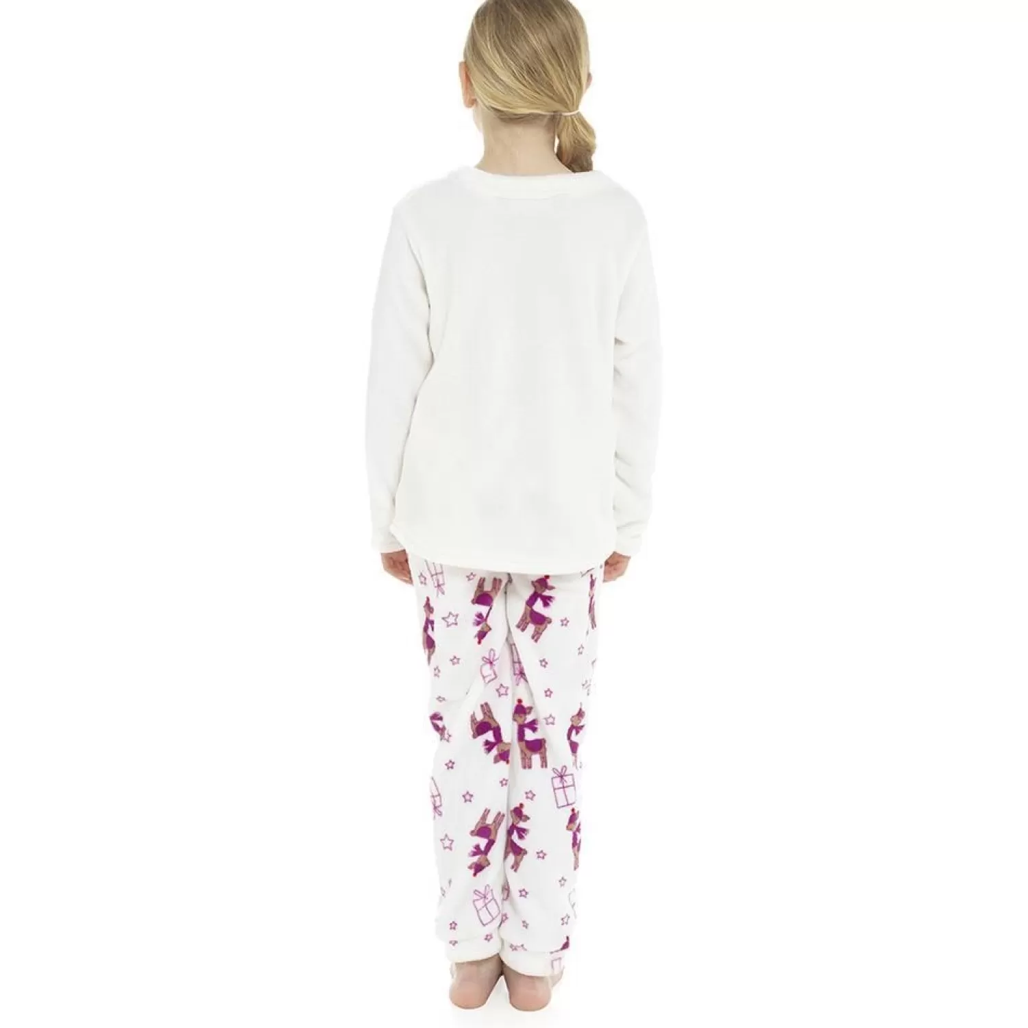 Kids Foxbury Fleece Llama Pyjamas