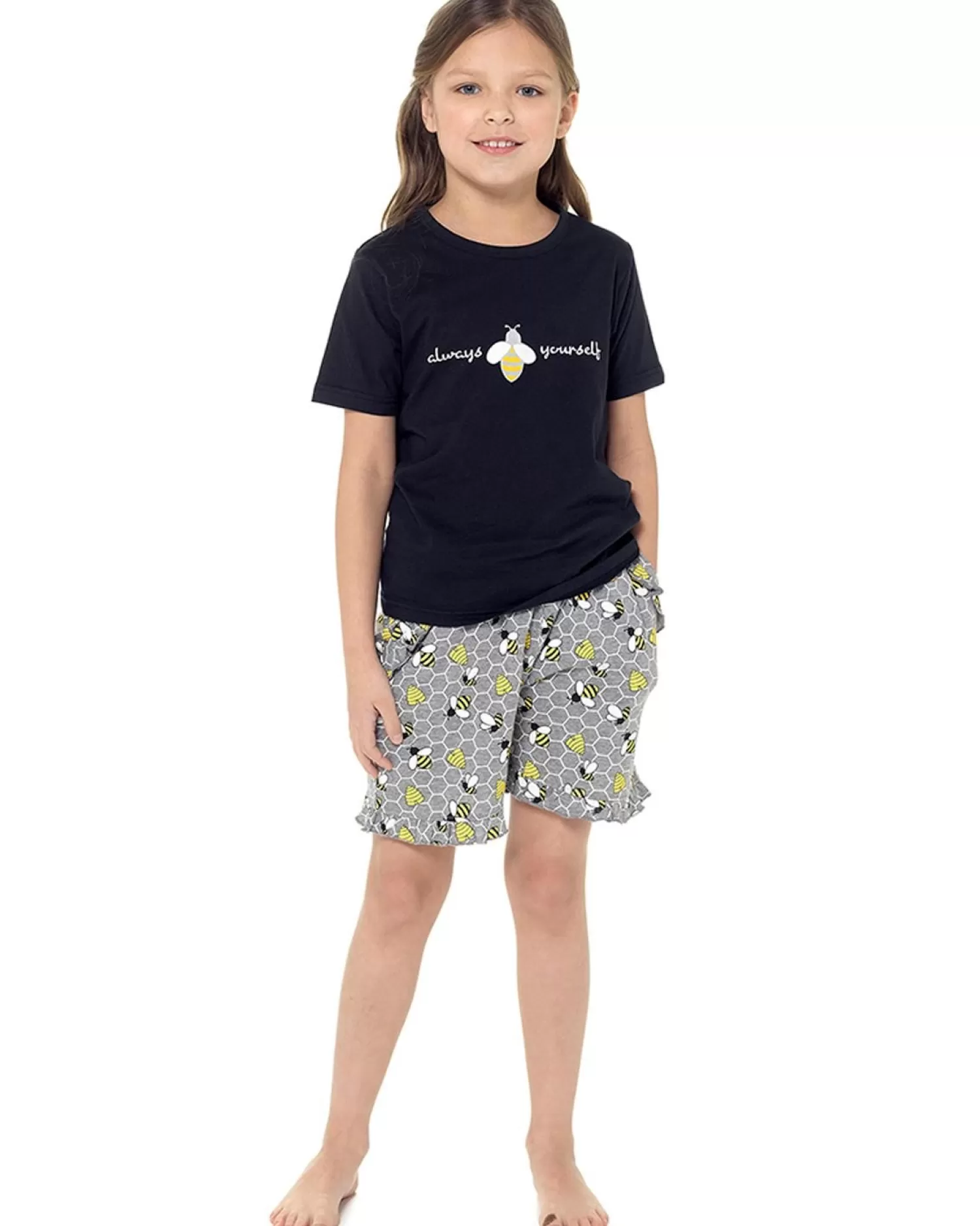 Kids Foxbury Girls Bee Short Pyjamas