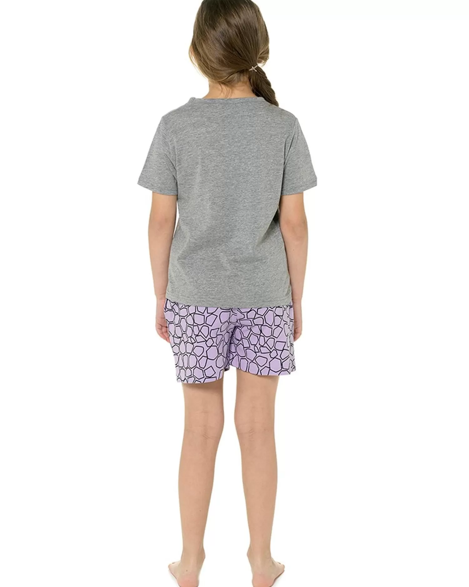 Kids Foxbury Girls Giraffe Short Pyjamas