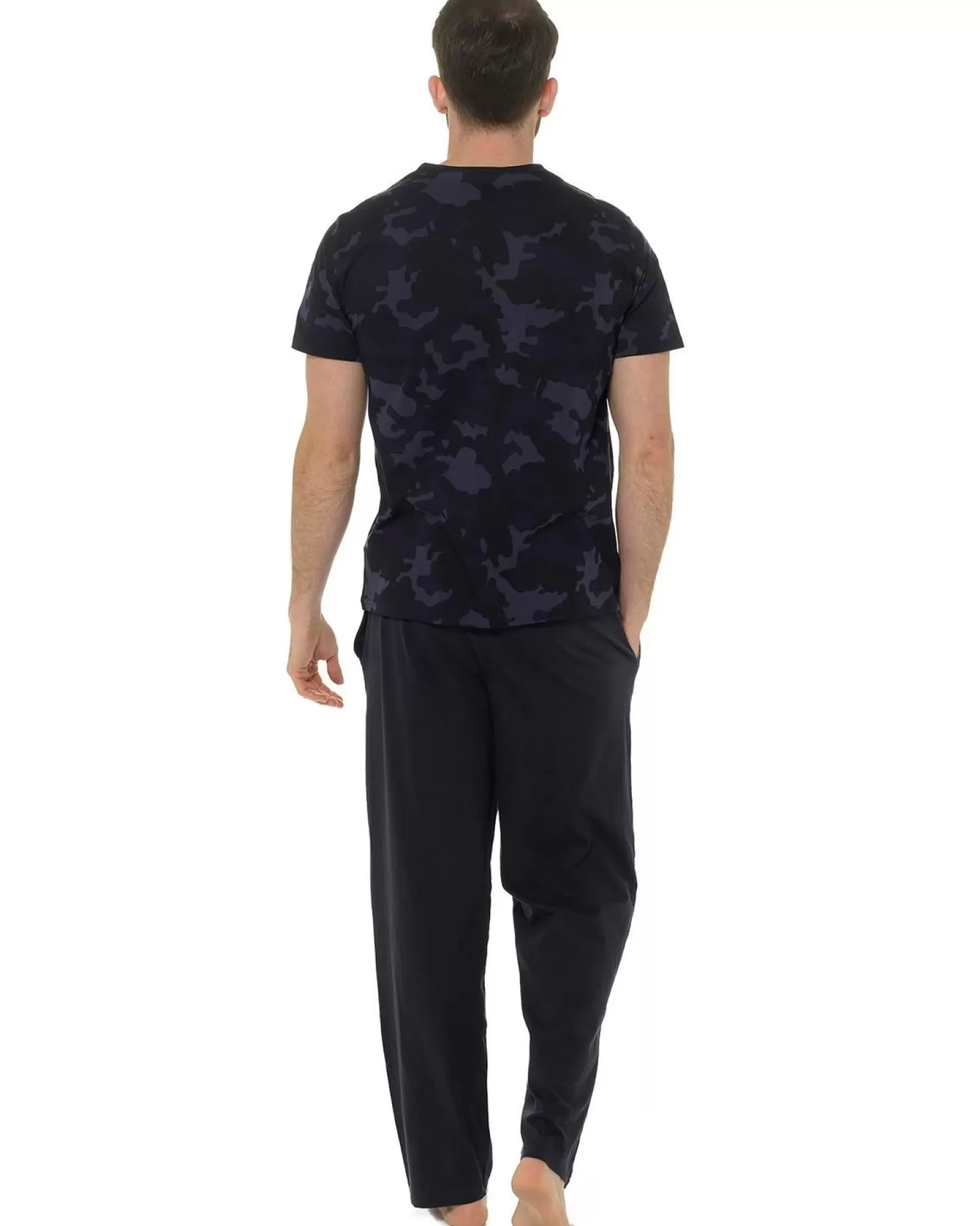 Men Foxbury Jersey Blue Camo Pyjamas