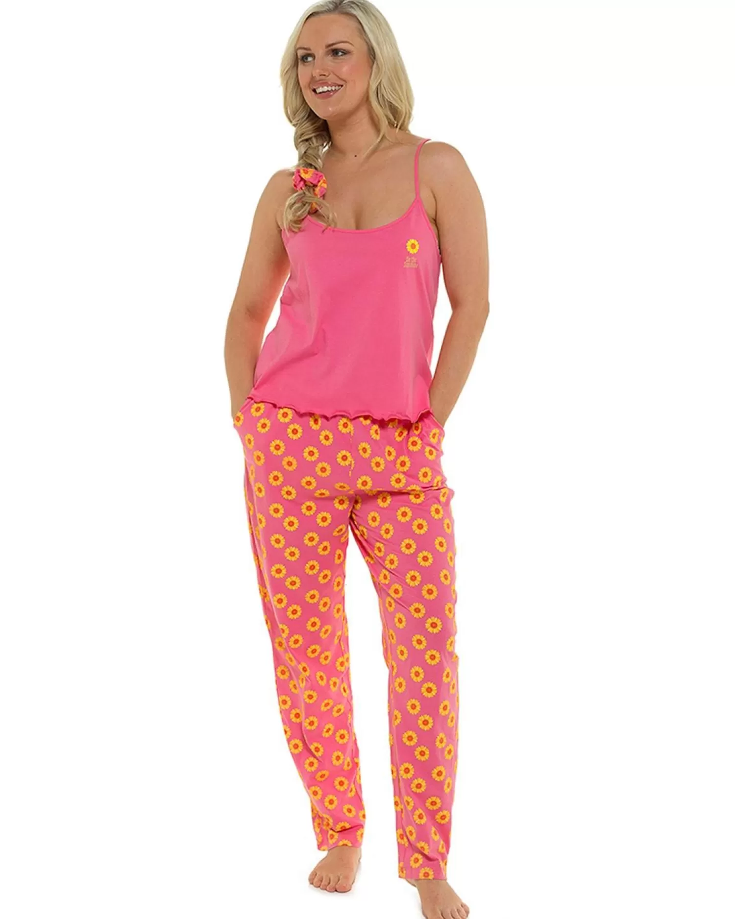 Foxbury Pyjamas | Pink Flower Long Pyjamas