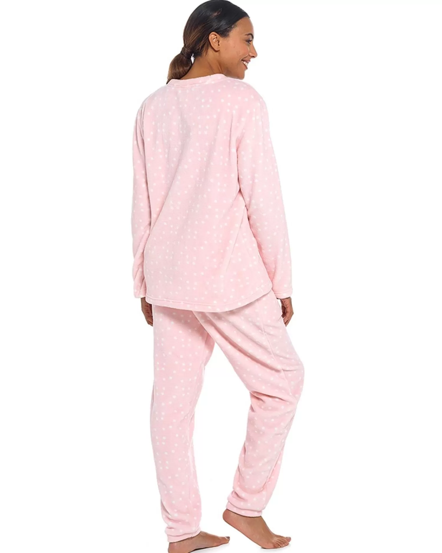 Foxbury Pyjamas | Pink Fox Fleece Pyjamas