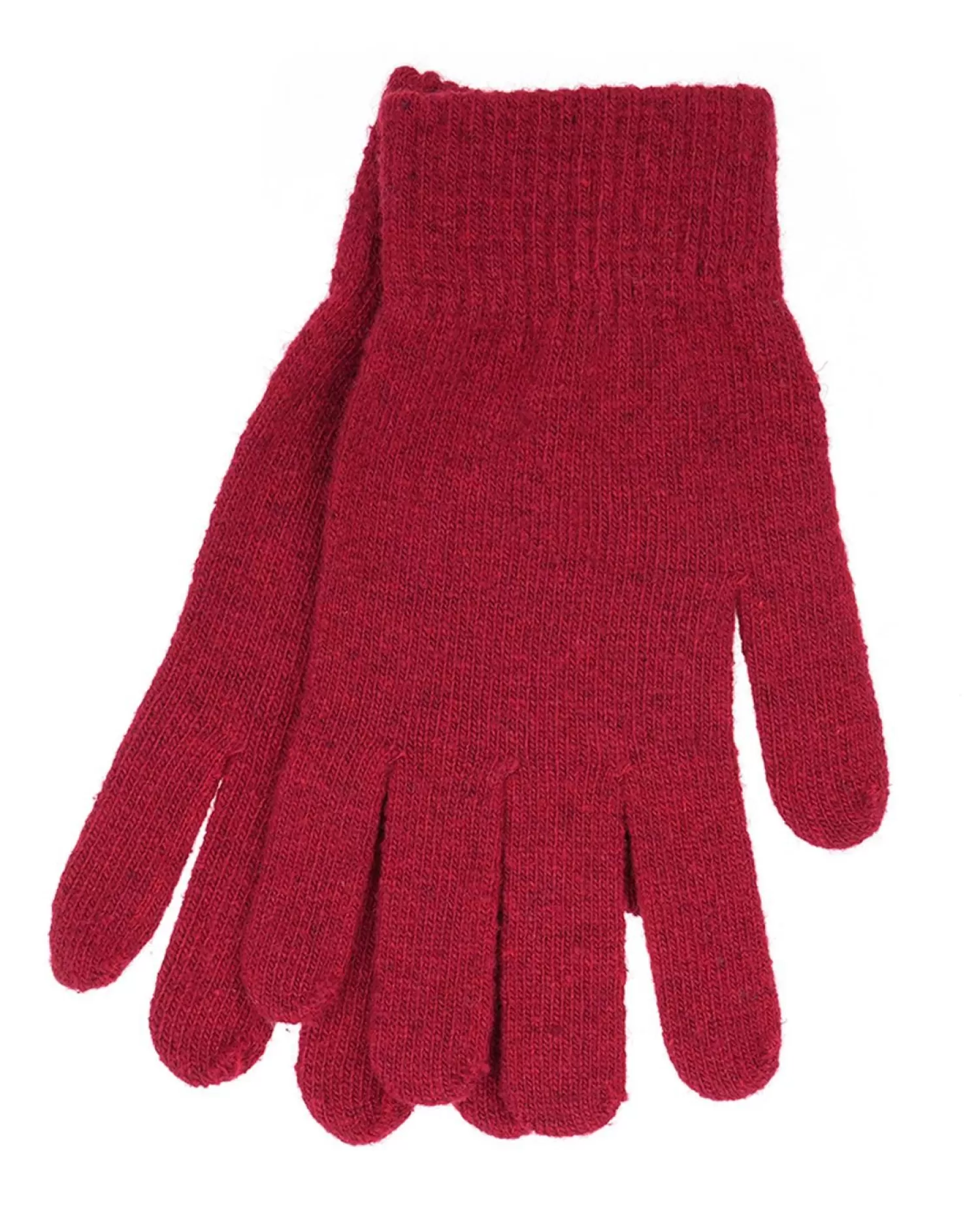 Foxbury Gloves | Womens Wool Mix Magic Gloves - Burgundy