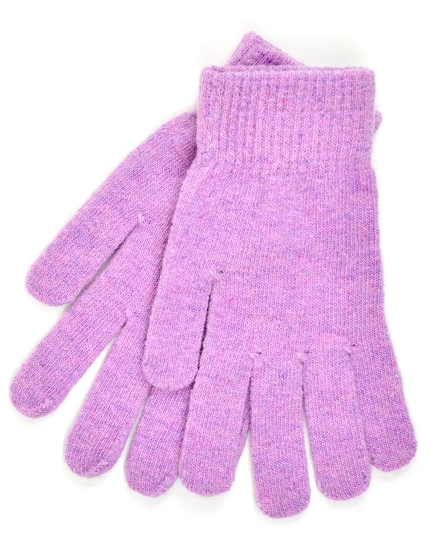 Foxbury Gloves | Womens Wool Mix Magic Gloves - Lilac