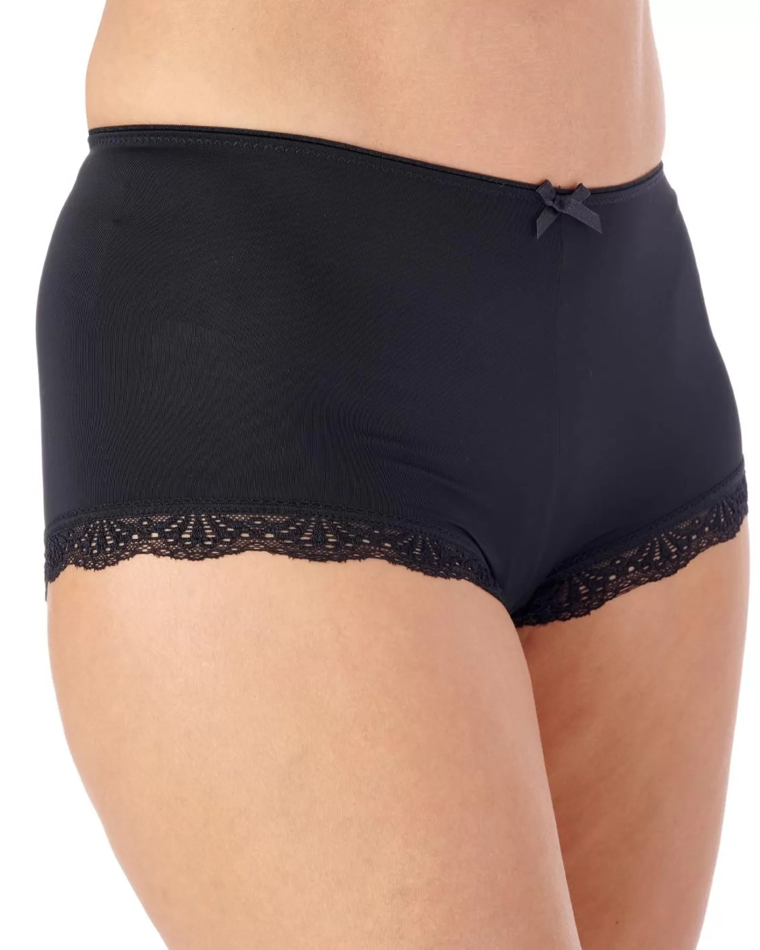 Slenderella Knickers | Gaspe By Microfibre Short - Black