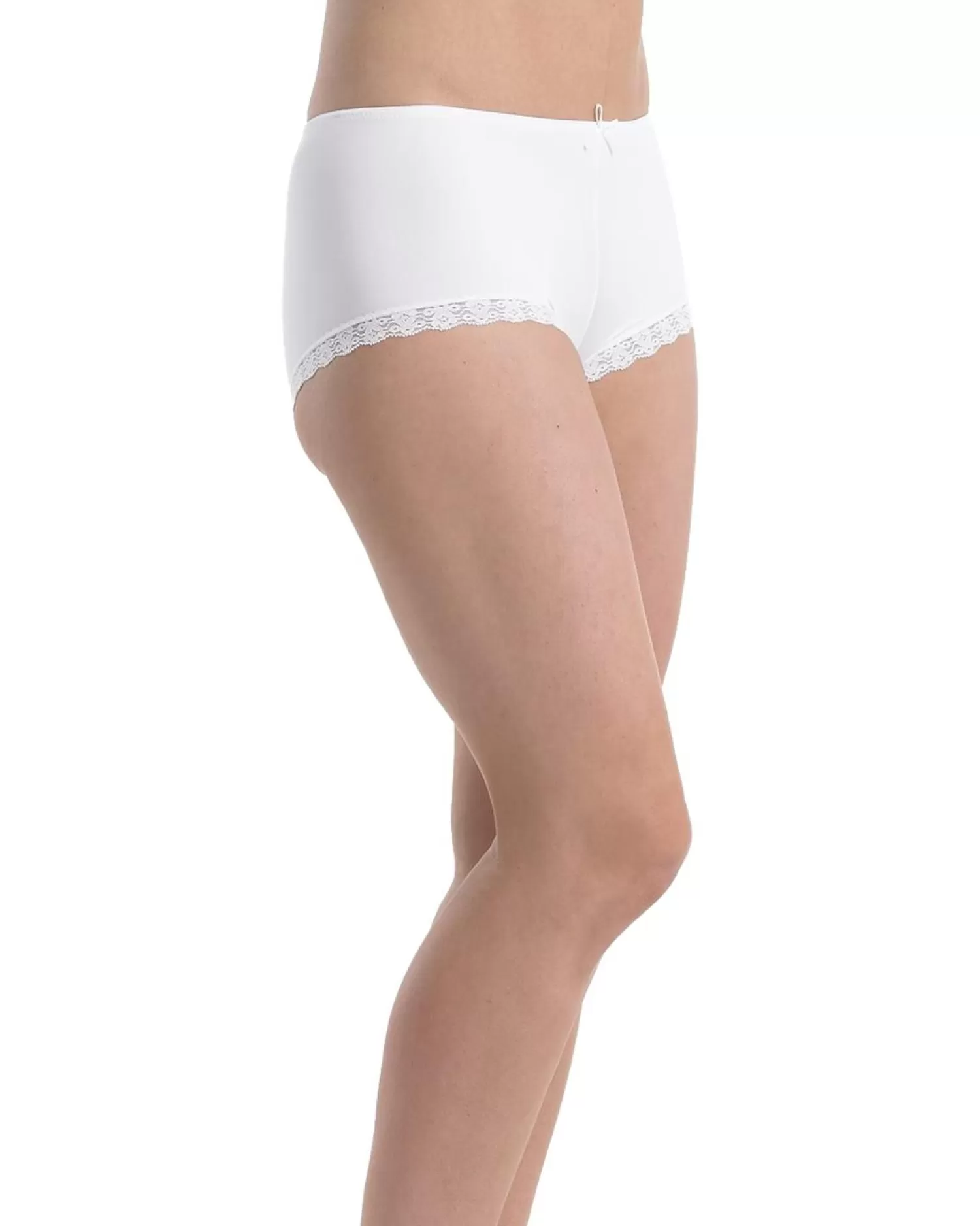 Slenderella Knickers | Gaspe By Microfibre Short - White