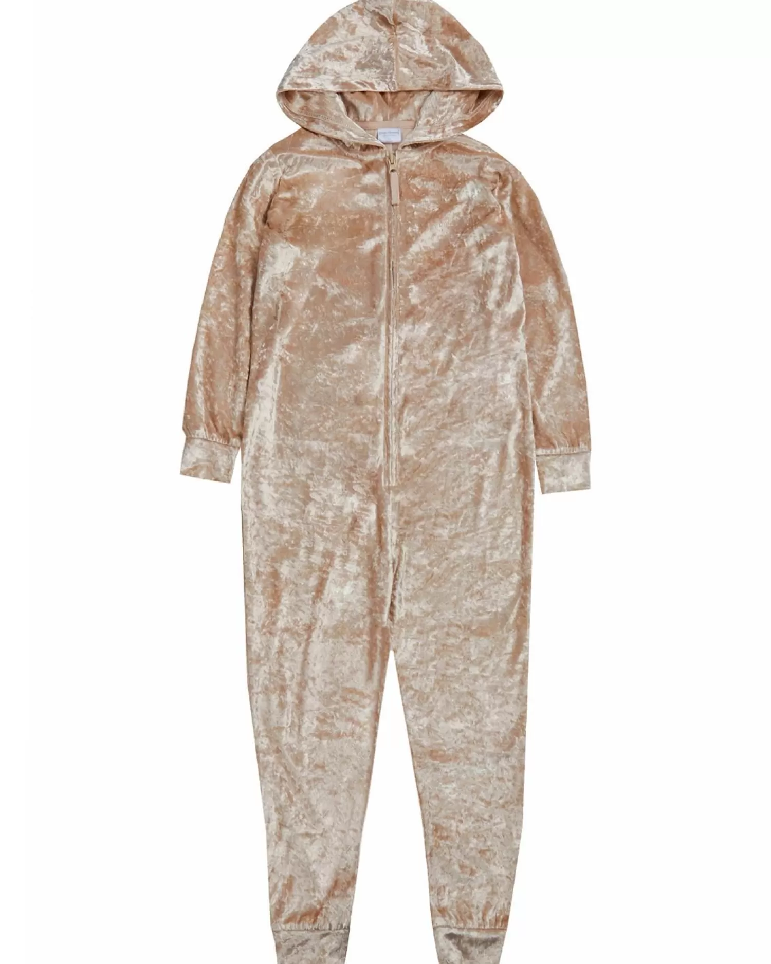 Kids Forever Dreaming Girls Crushed Velvet Onesie - Gold