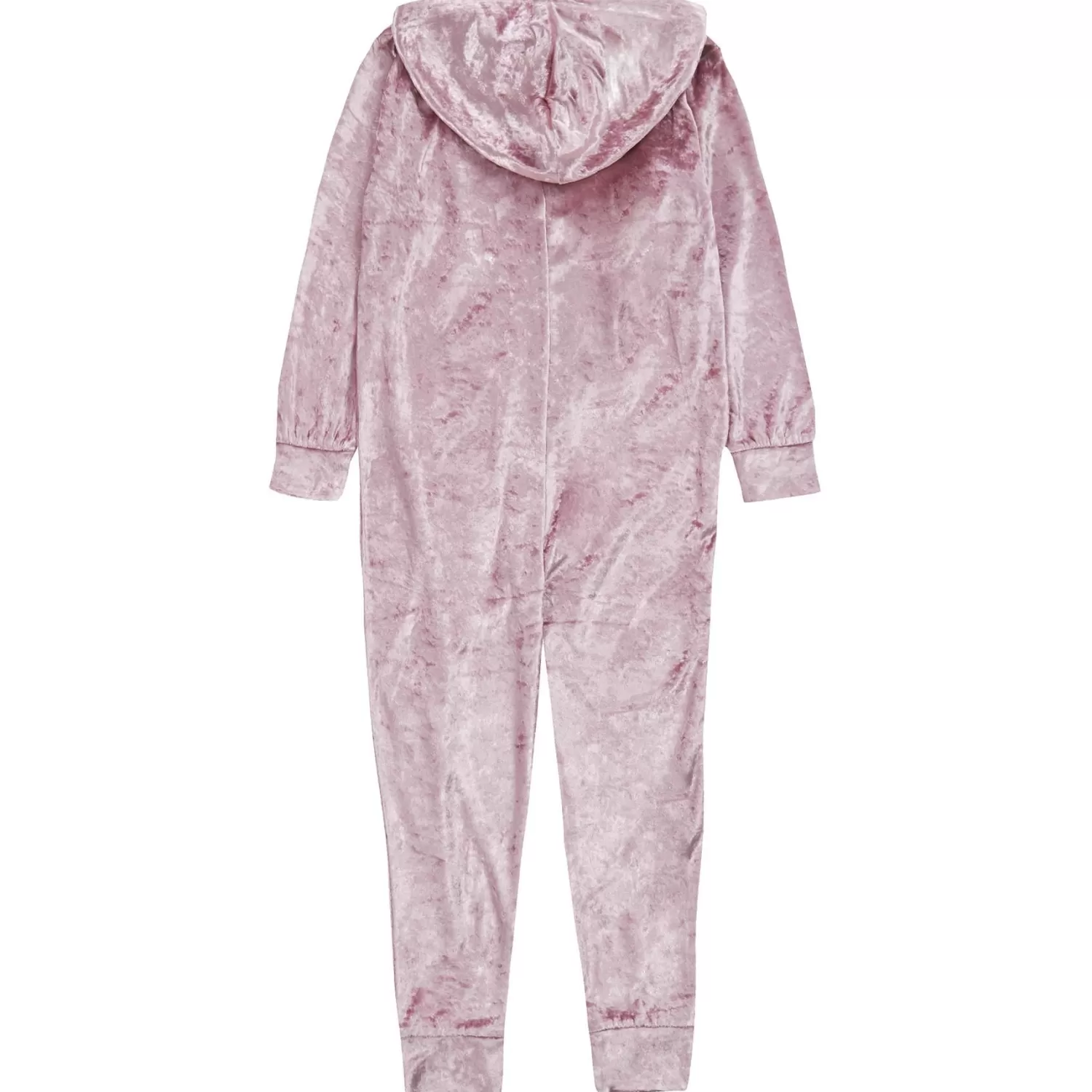 Kids Forever Dreaming Girls Crushed Velvet Onesie - Pink