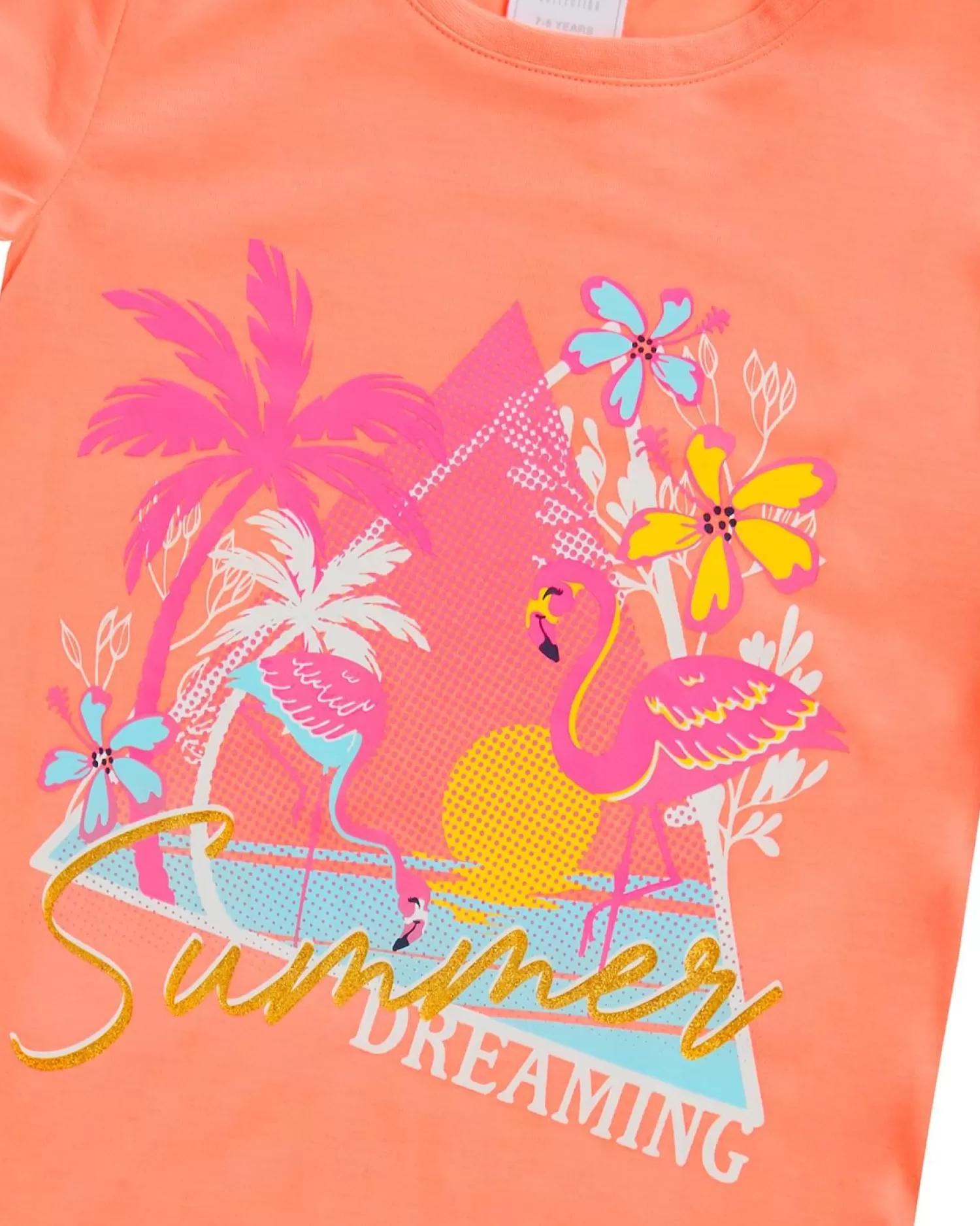 Kids Forever Dreaming Girls Neon Summer Short Sleeve Nightie