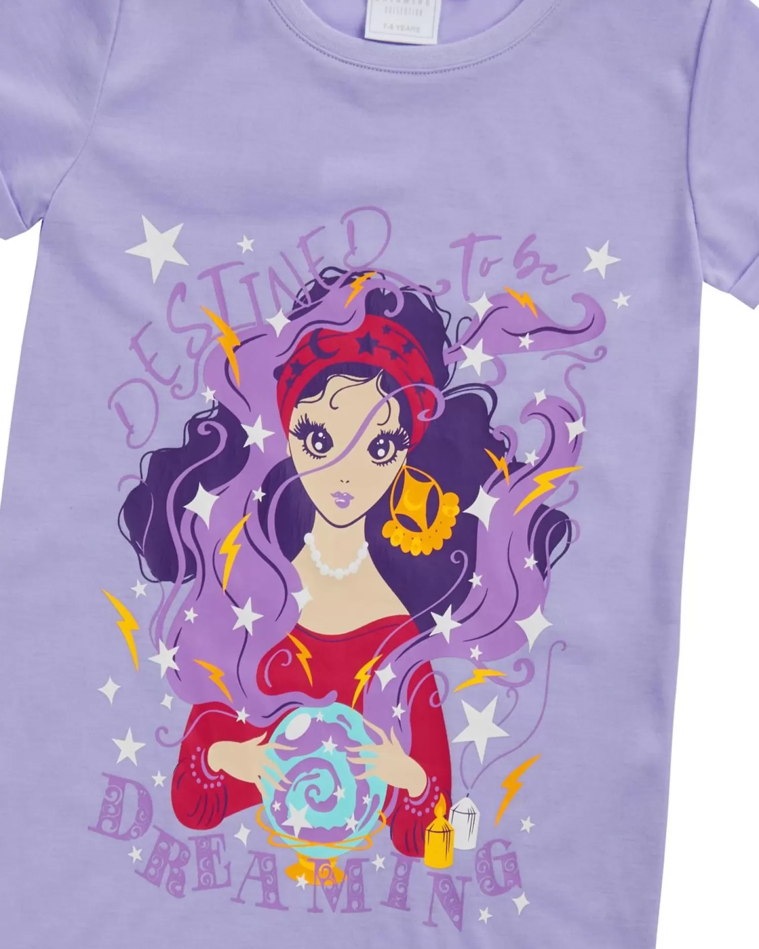 Kids Forever Dreaming Girls Purple Dreaming Short Sleeve Nightie