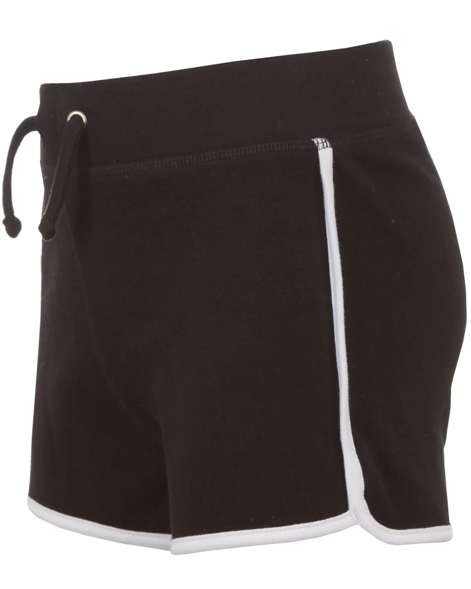 Kids Red Melon Girls Jersey Cotton Shorts - Black