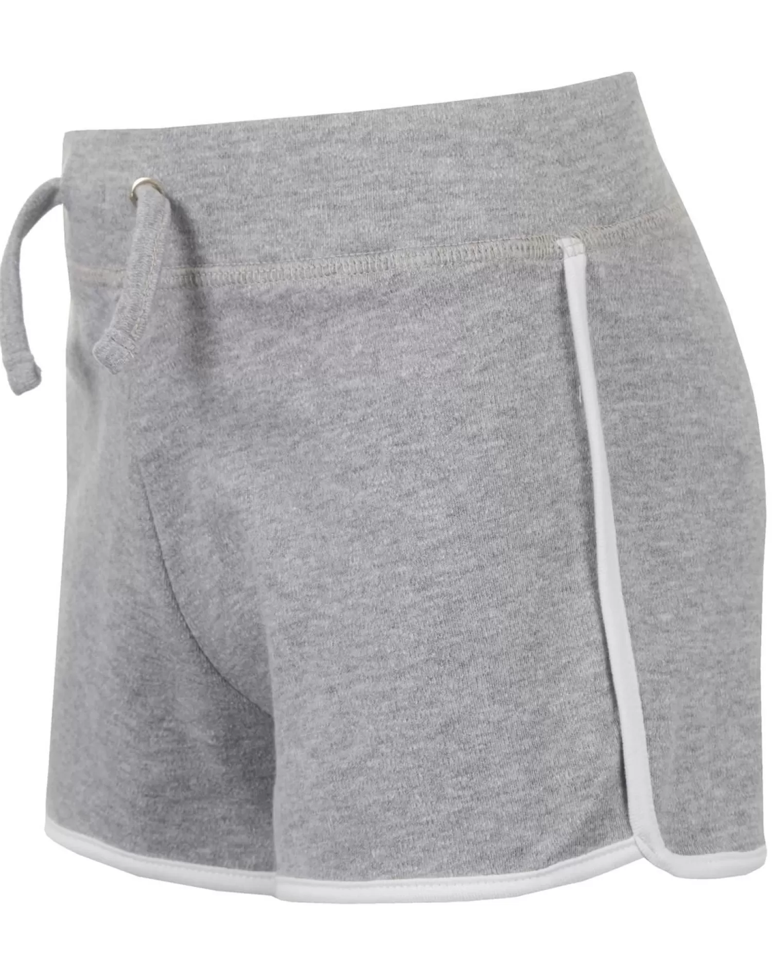 Kids Red Melon Girls Jersey Cotton Shorts - Grey