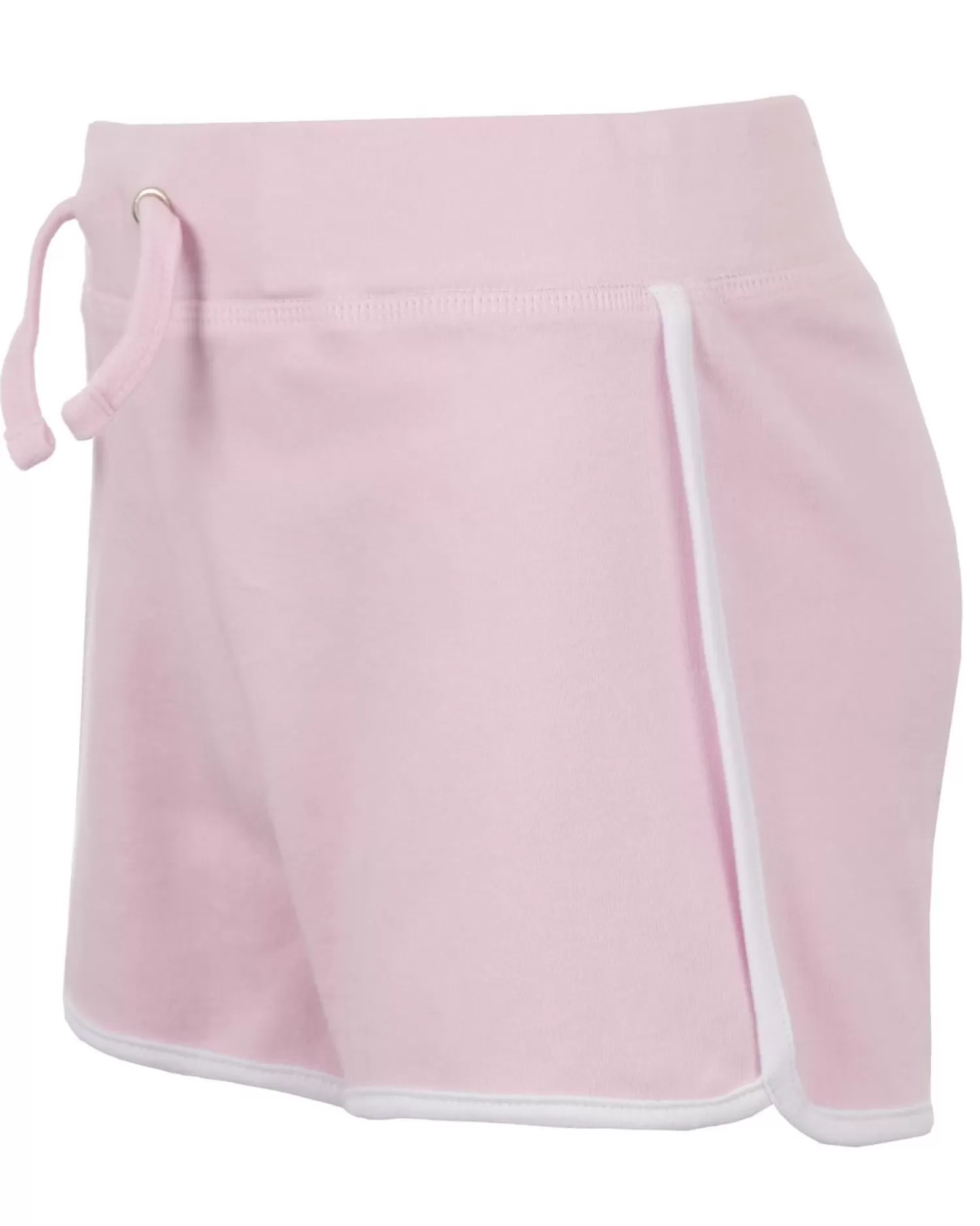 Kids Red Melon Girls Jersey Cotton Shorts - Light Pink