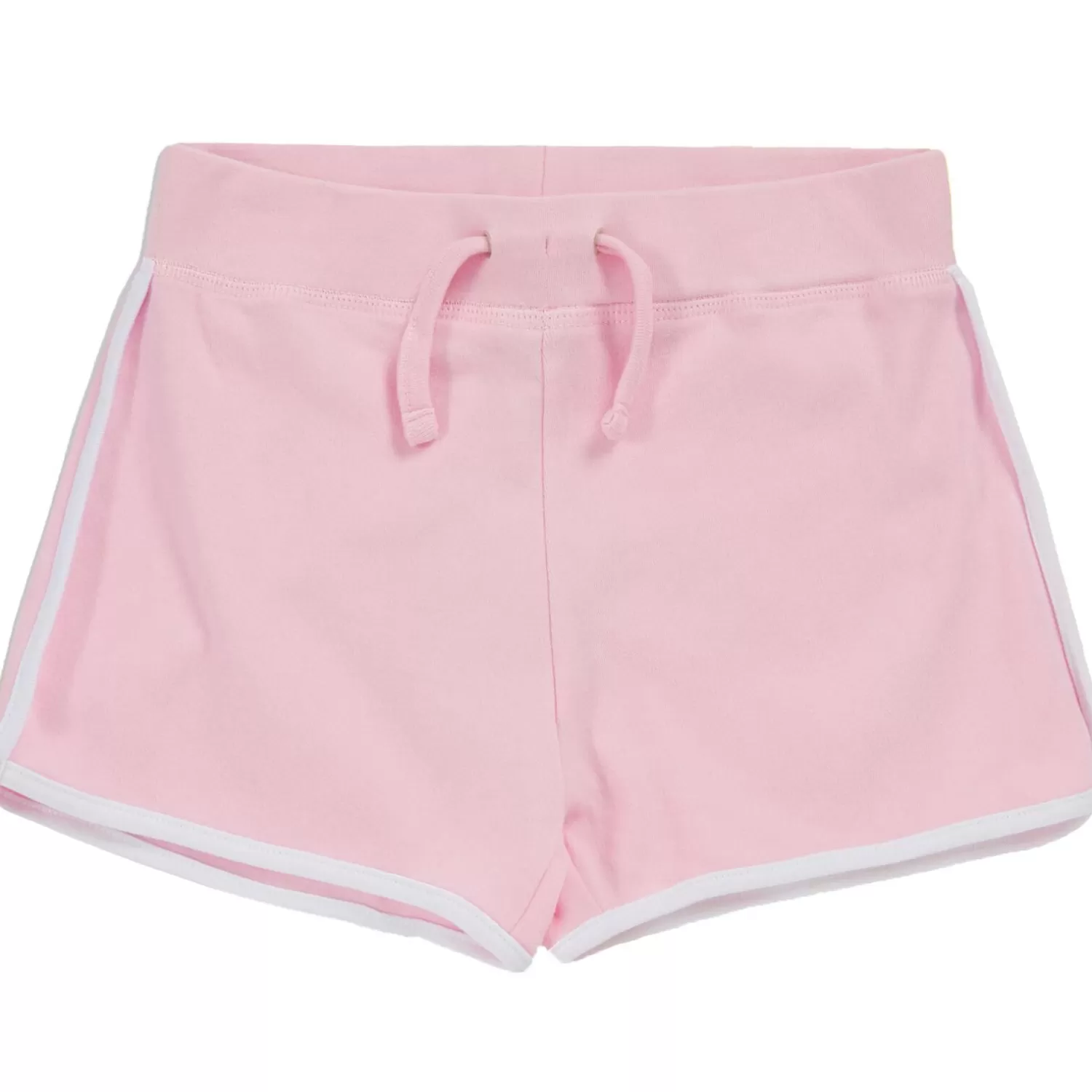 Kids Red Melon Girls Jersey Cotton Shorts - Light Pink