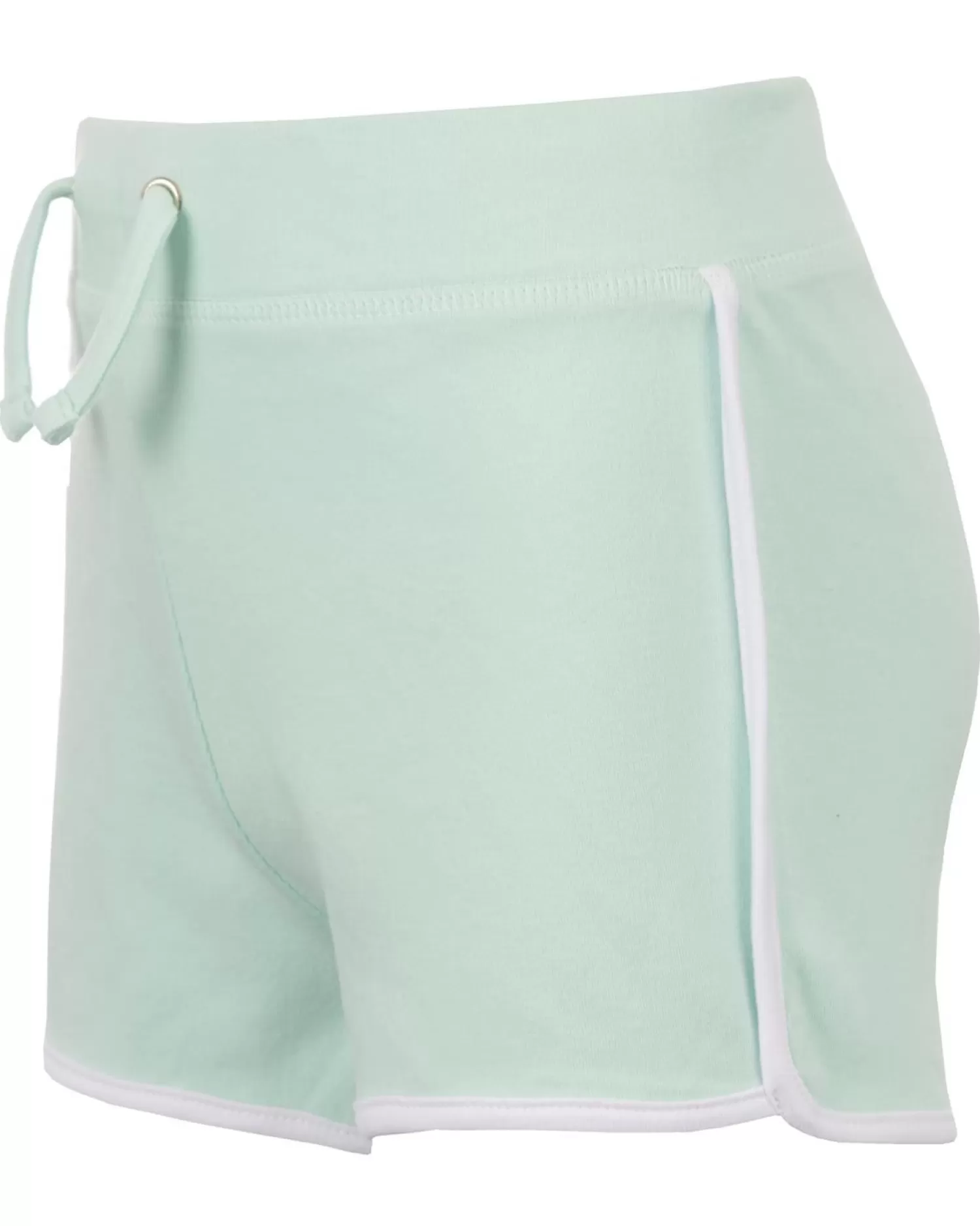 Kids Red Melon Girls Jersey Cotton Shorts - Mint