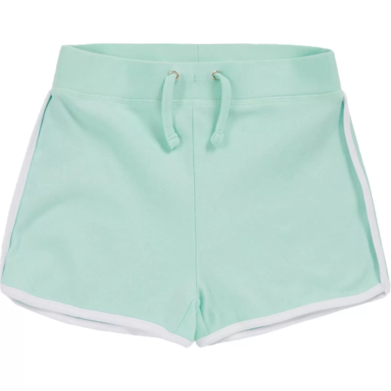 Kids Red Melon Girls Jersey Cotton Shorts - Mint