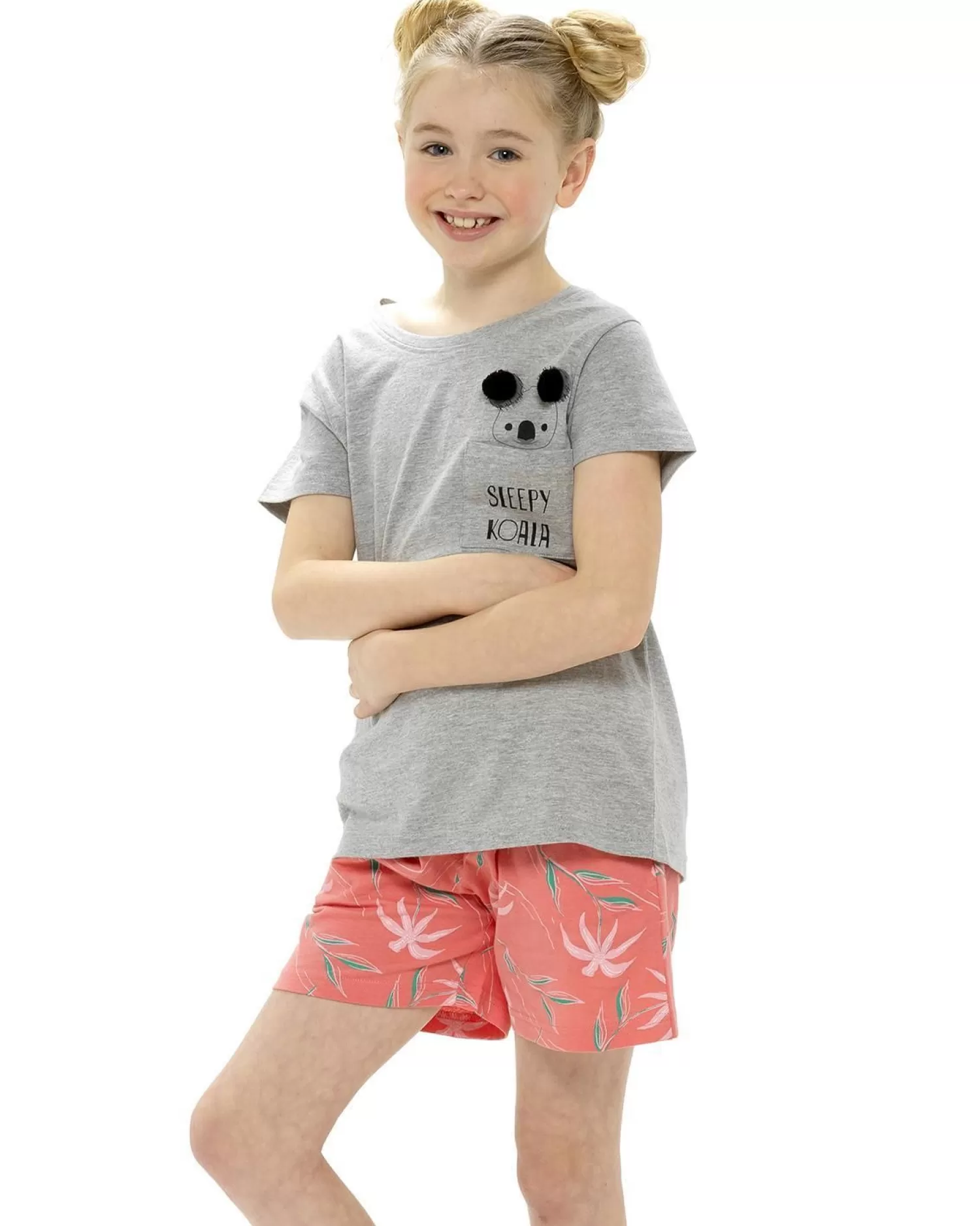 Kids Follow That Dream Girls Koala Pocket Short Pyjamas