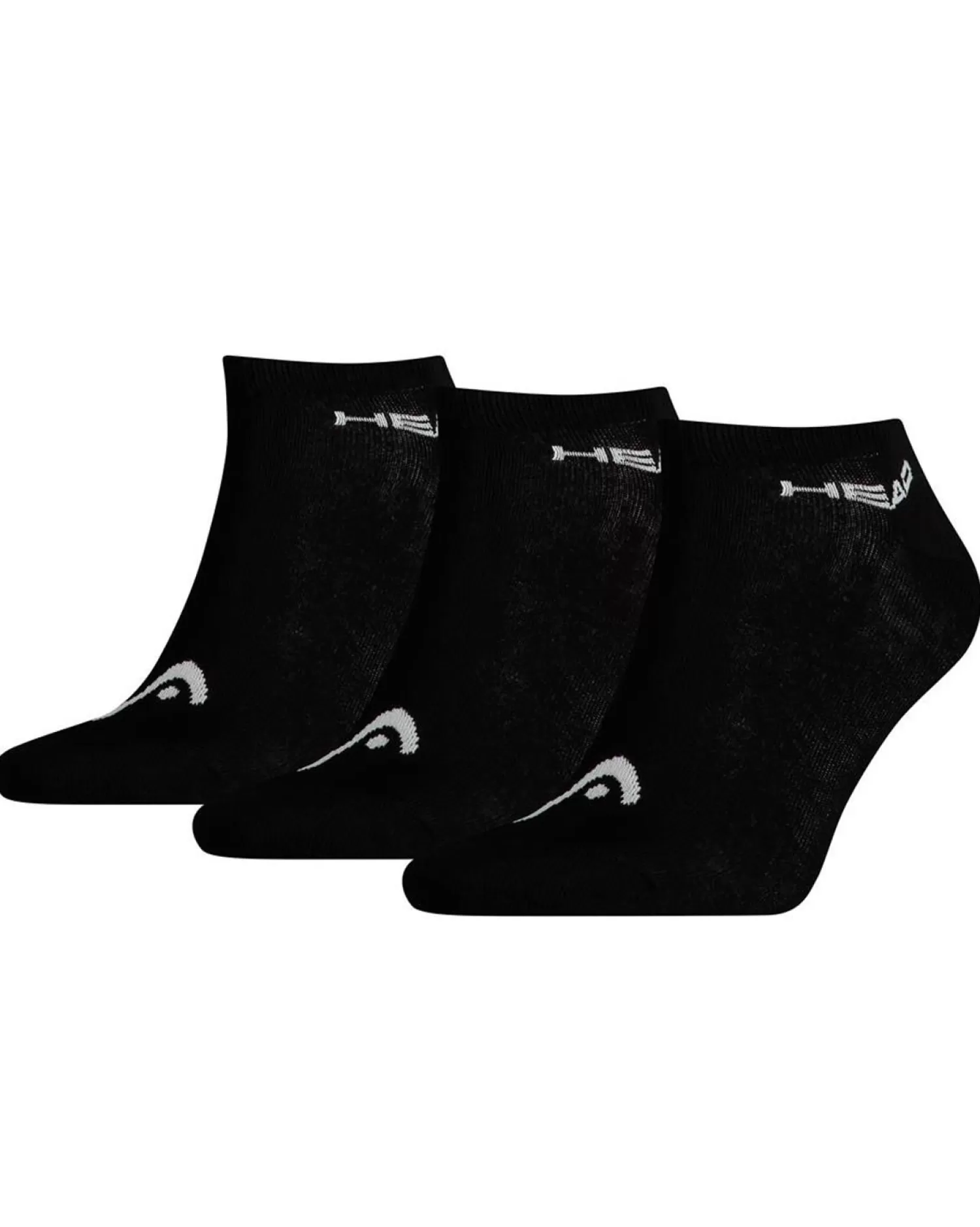 Men HEAD 3 Pack Sneaker Socks - Black