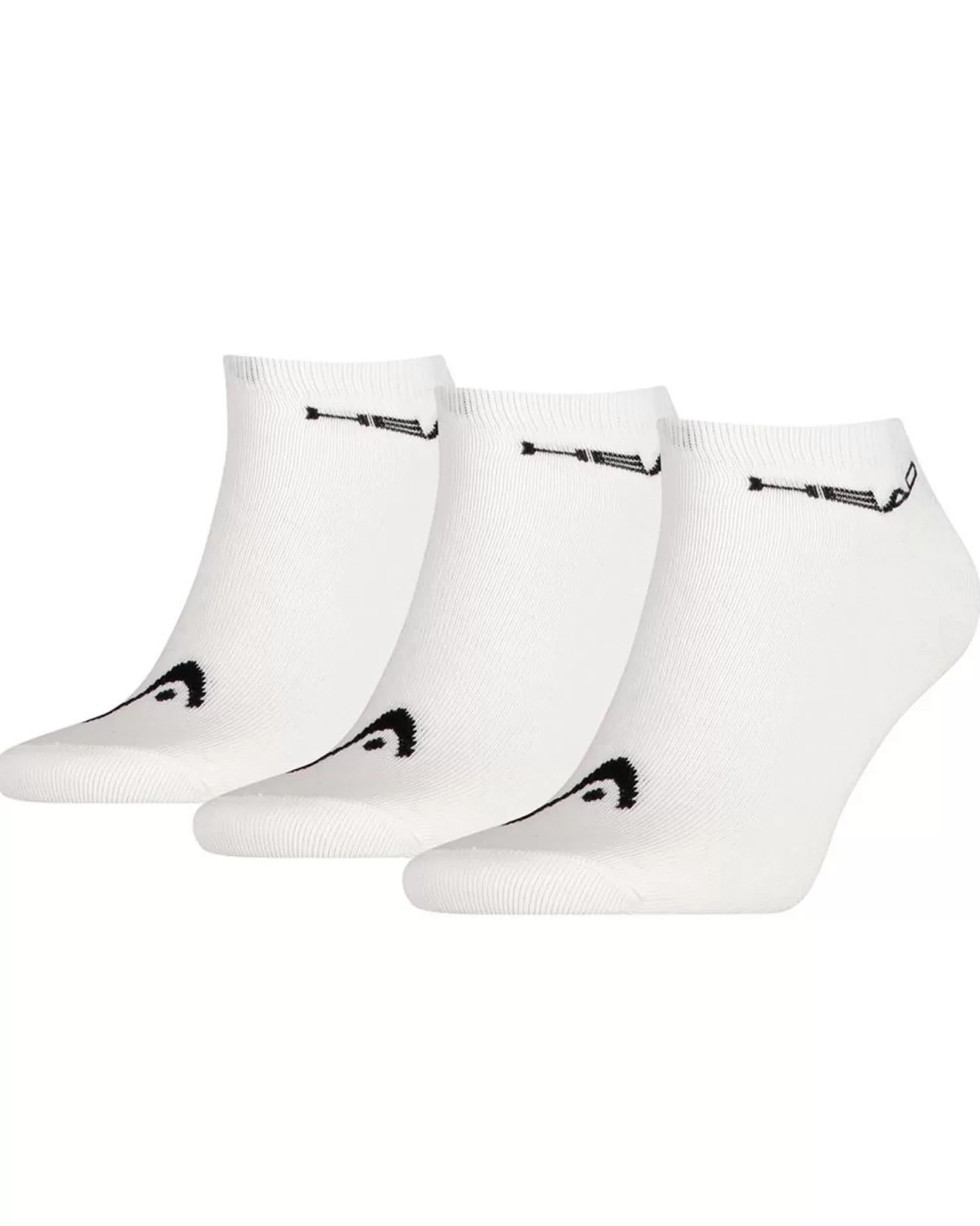 Men HEAD 3 Pack Sneaker Socks - White