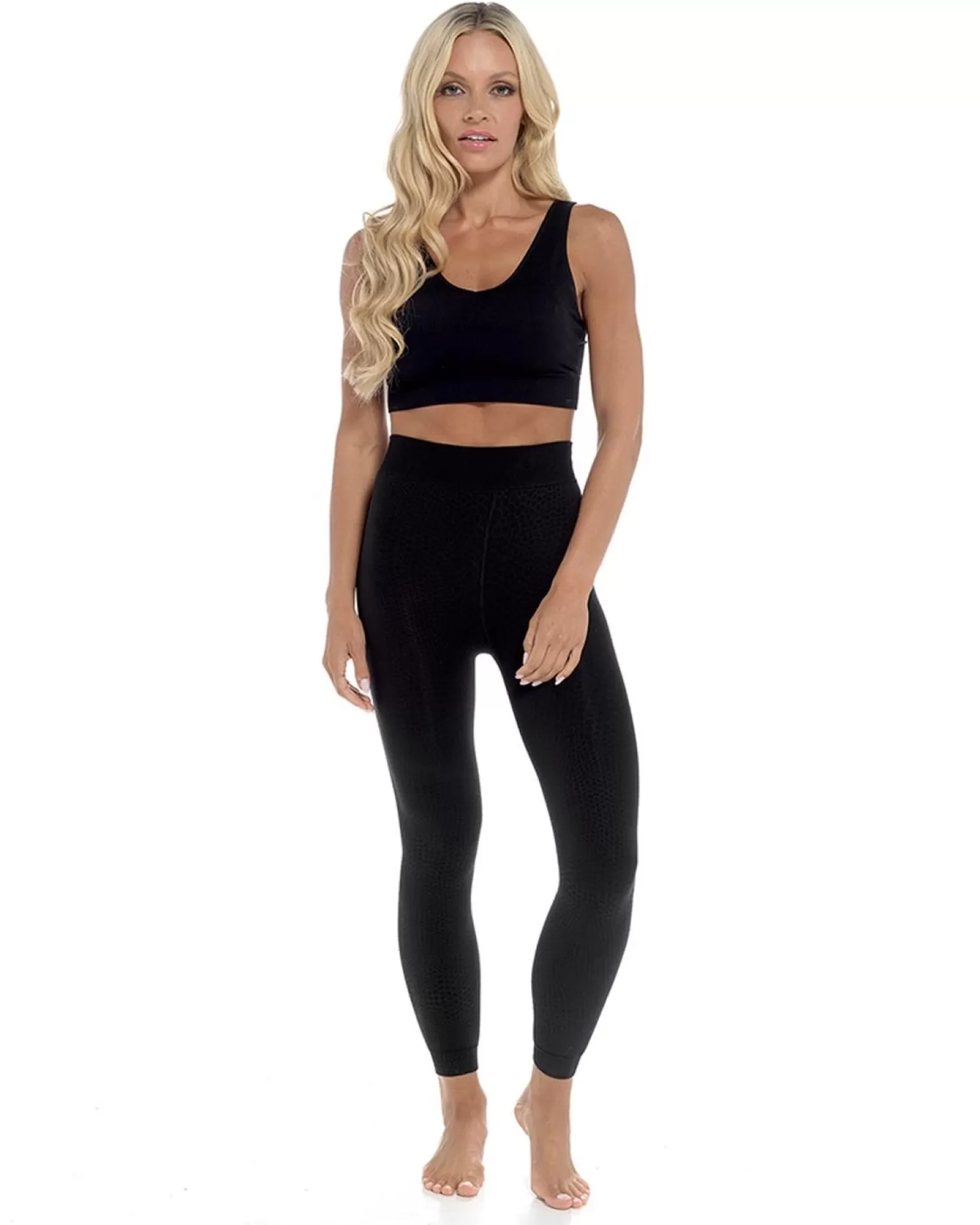 HeatGuard Thermals | Womens Thermal Velvet Plush Leggings - Black Animal Print