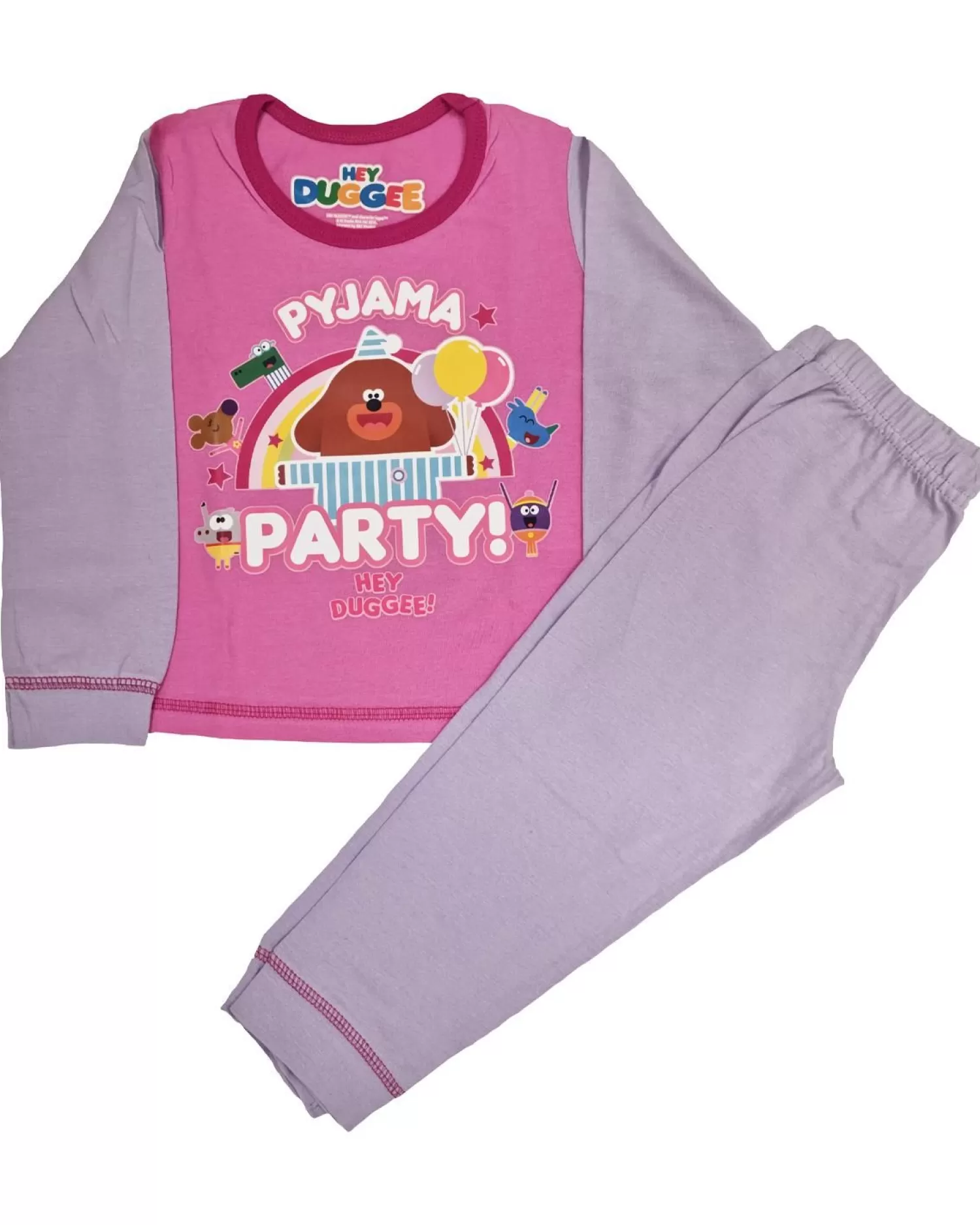 Kids Hey Duggee Kids Pyjama Party Pink Pyjamas