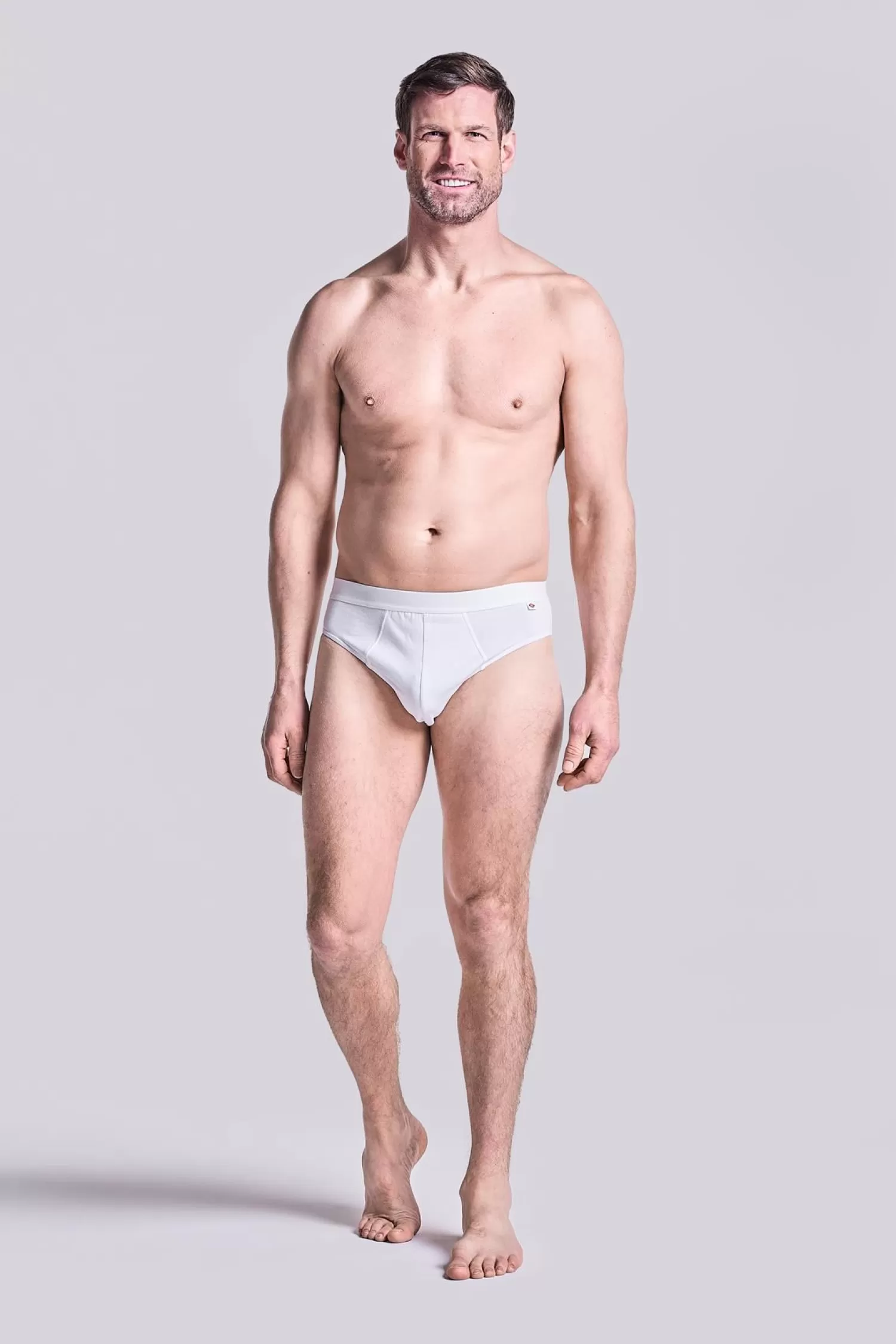 Men HJ Hall 3 Pack Mens Cotton Stretch Slip Briefs - White