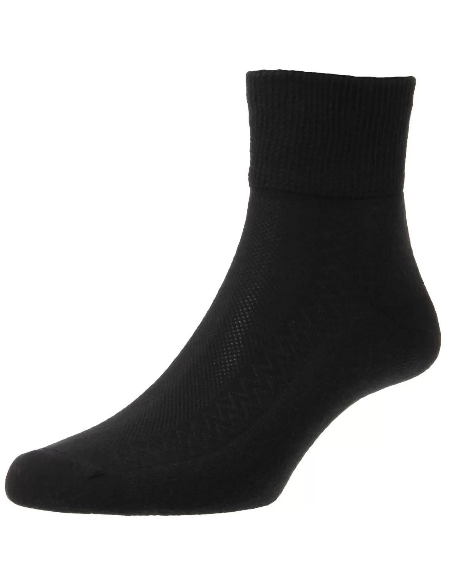 Men HJ Hall Diabetic Low-Rise Socks - Black