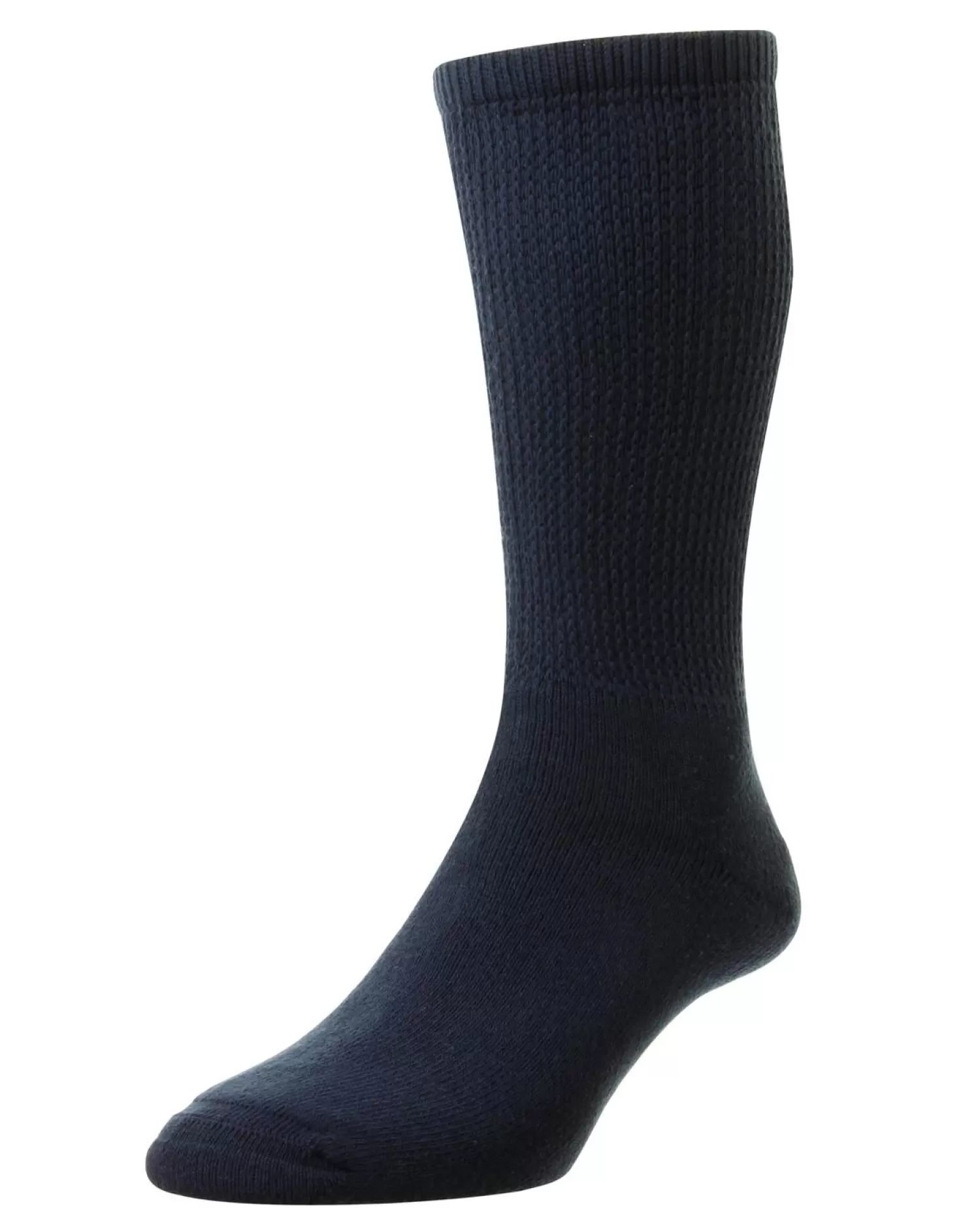 Men HJ Hall Mens Cotton Diabetic Socks - Navy