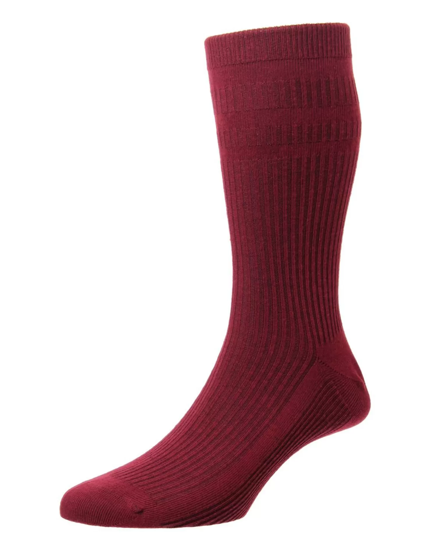 Men HJ Hall Mens Cotton Softop Socks - Maroon