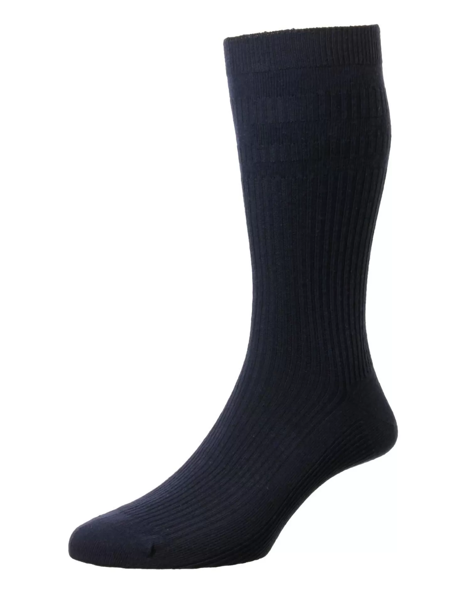 Men HJ Hall Mens Cotton Softop Socks - Navy