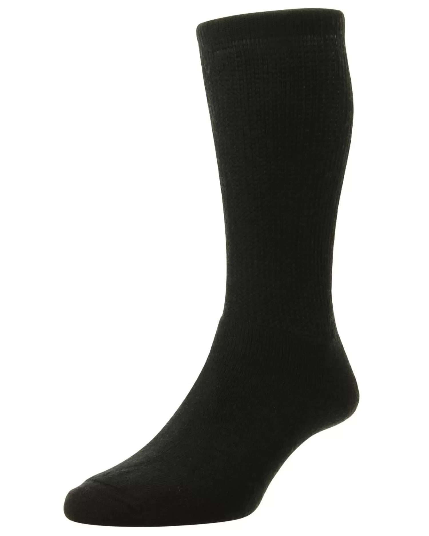 Men HJ Hall Mens Wool Diabetic Socks - Black