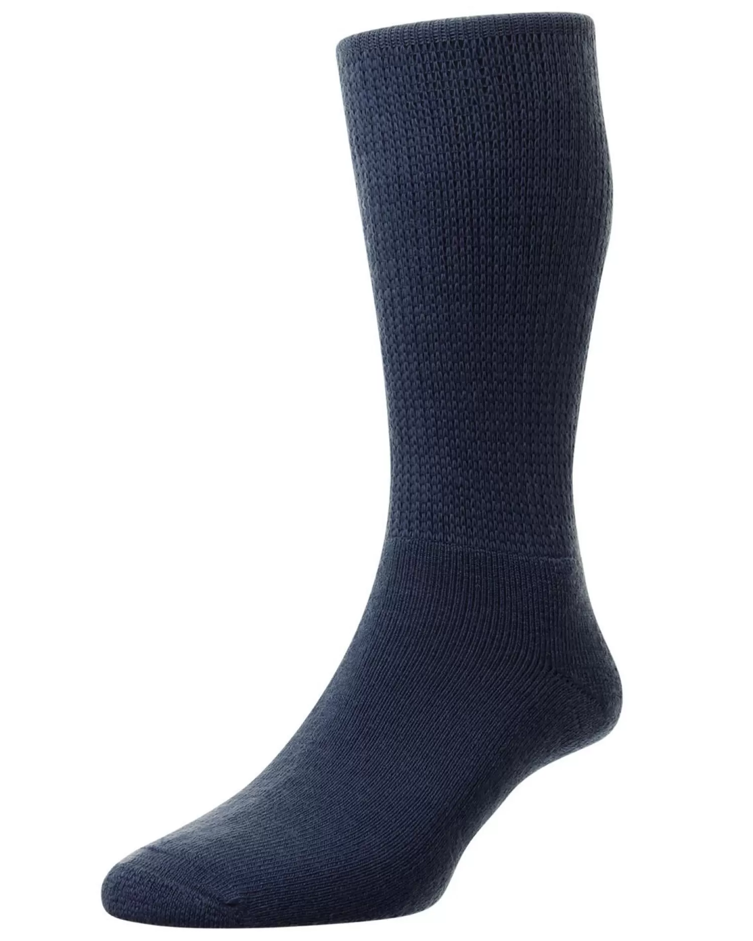 Men HJ Hall Mens Wool Diabetic Socks - Navy