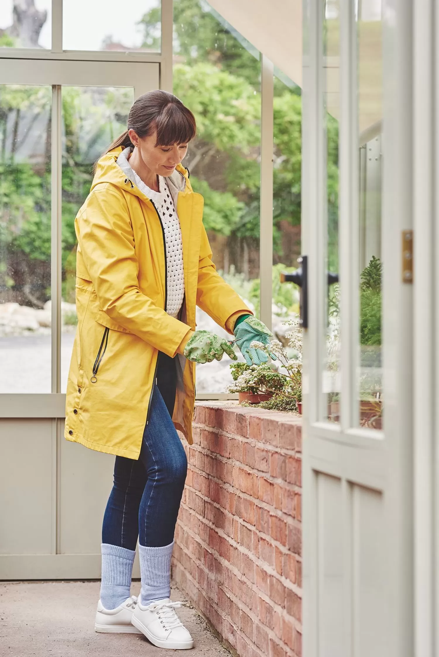 HJ Hall Socks | Womens Comfort Top Gardening Socks - Cornflower