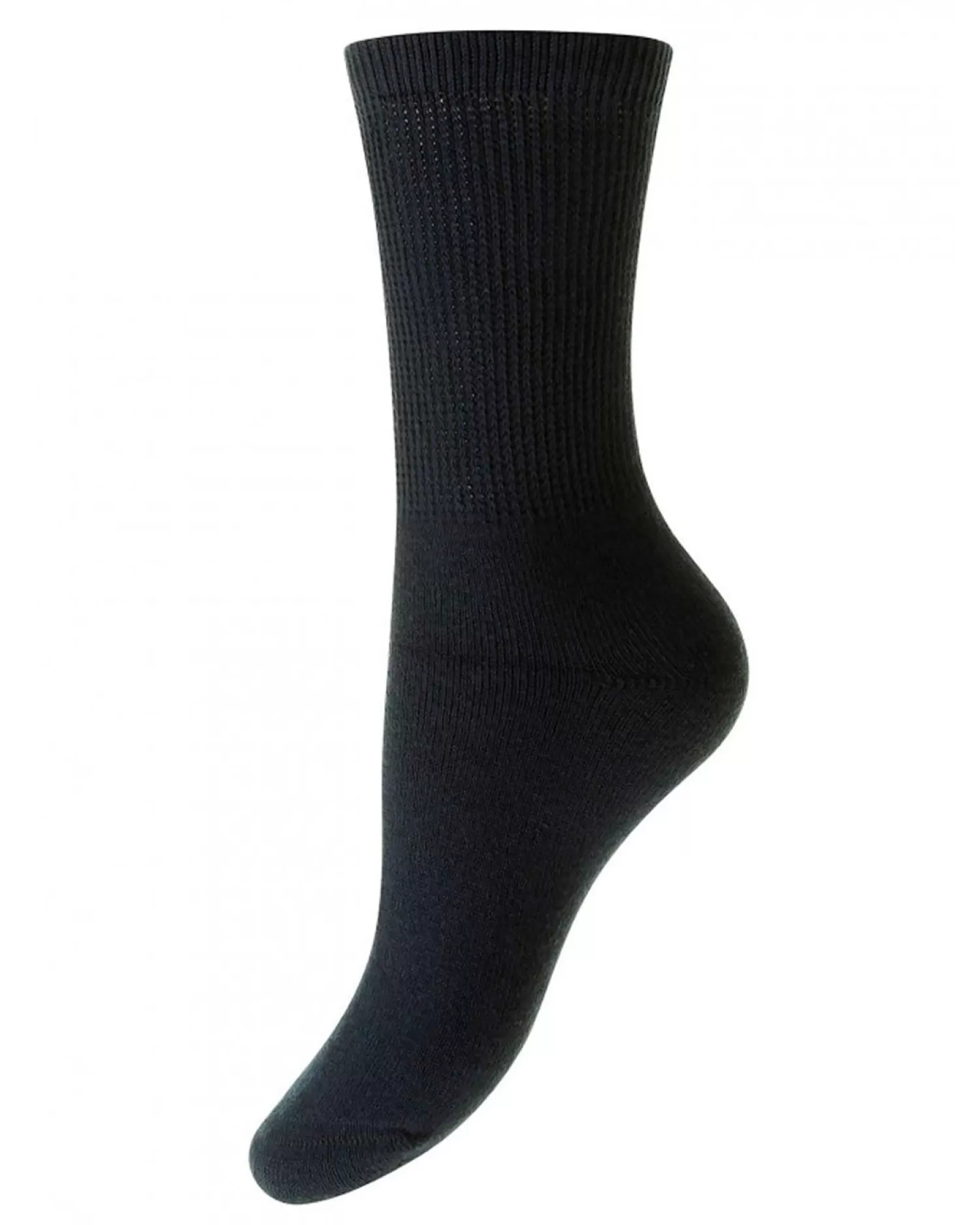 HJ Hall Socks | Womens Cotton Diabetic Socks - Navy