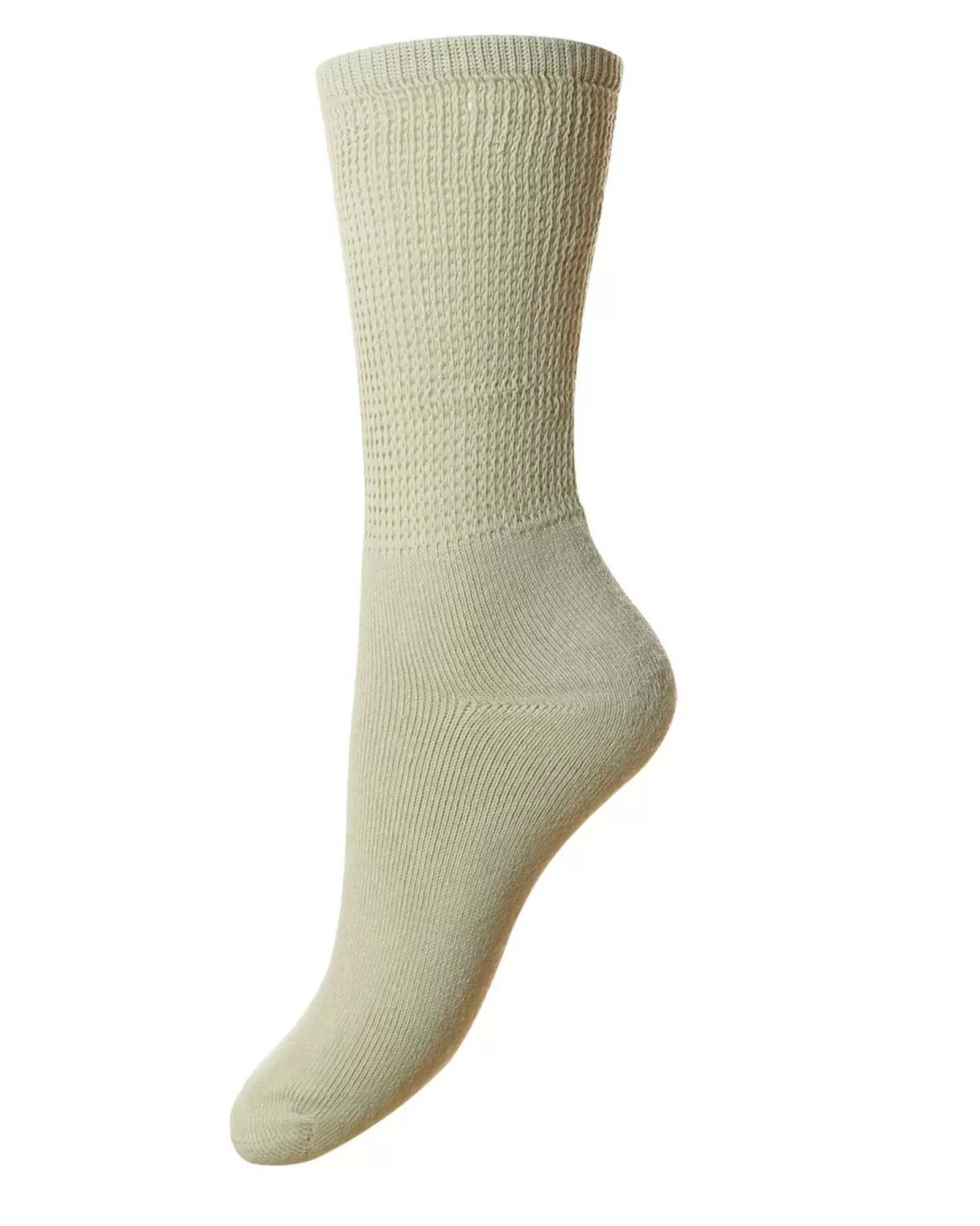 HJ Hall Socks | Womens Cotton Diabetic Socks - Oatmeal