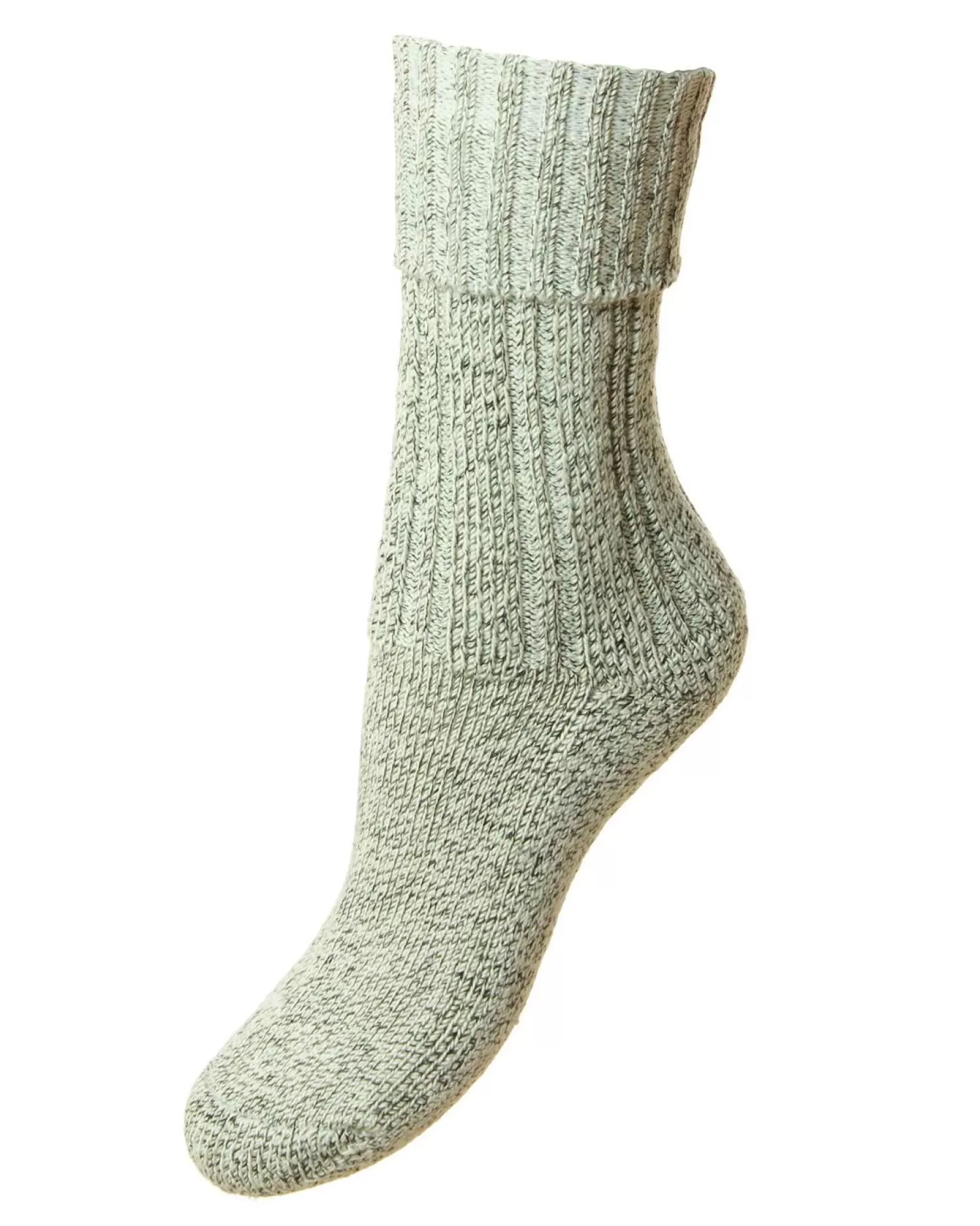 HJ Hall Socks | Womens Cotton Rich Boot Socks - Grey