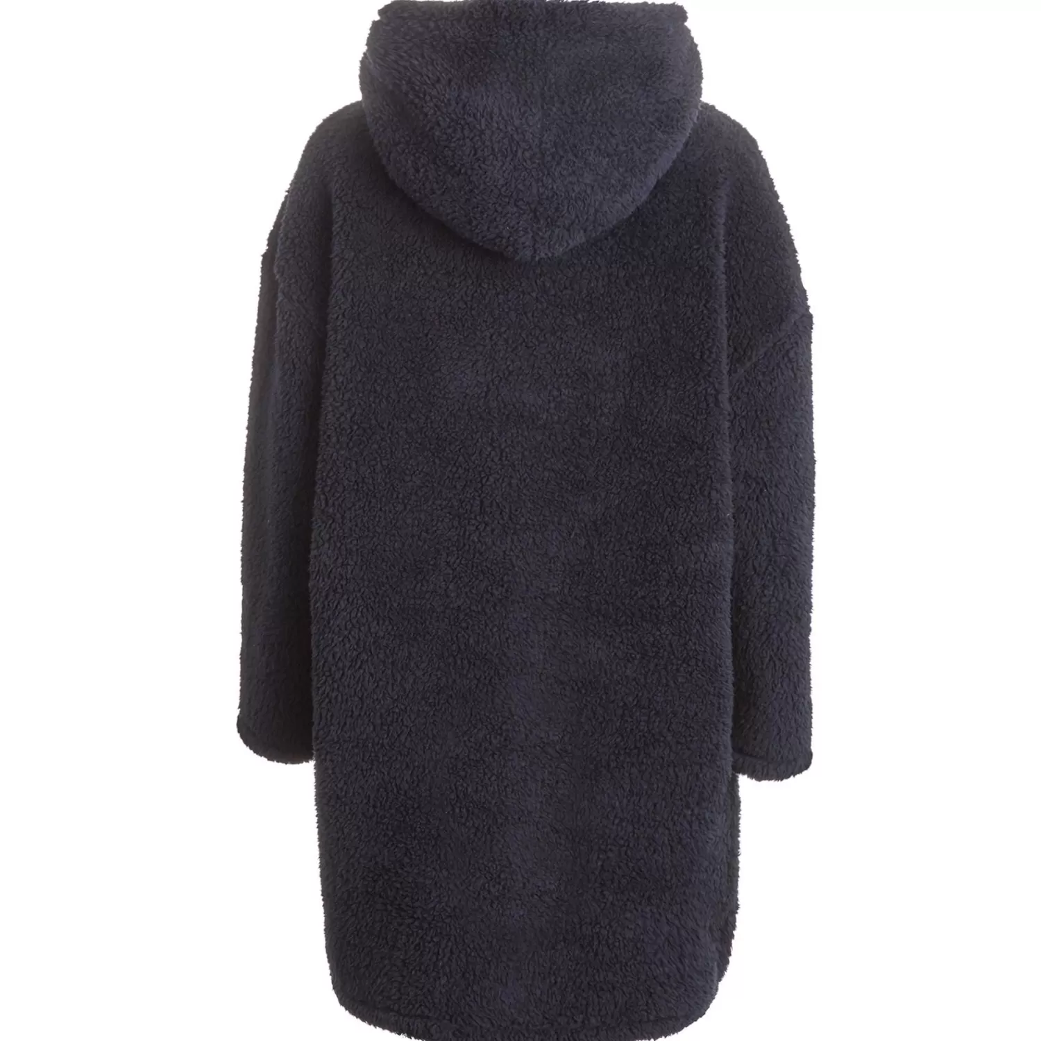 Men Huggable Borg Fleece Oversized Blanket Hoodie - Navy
