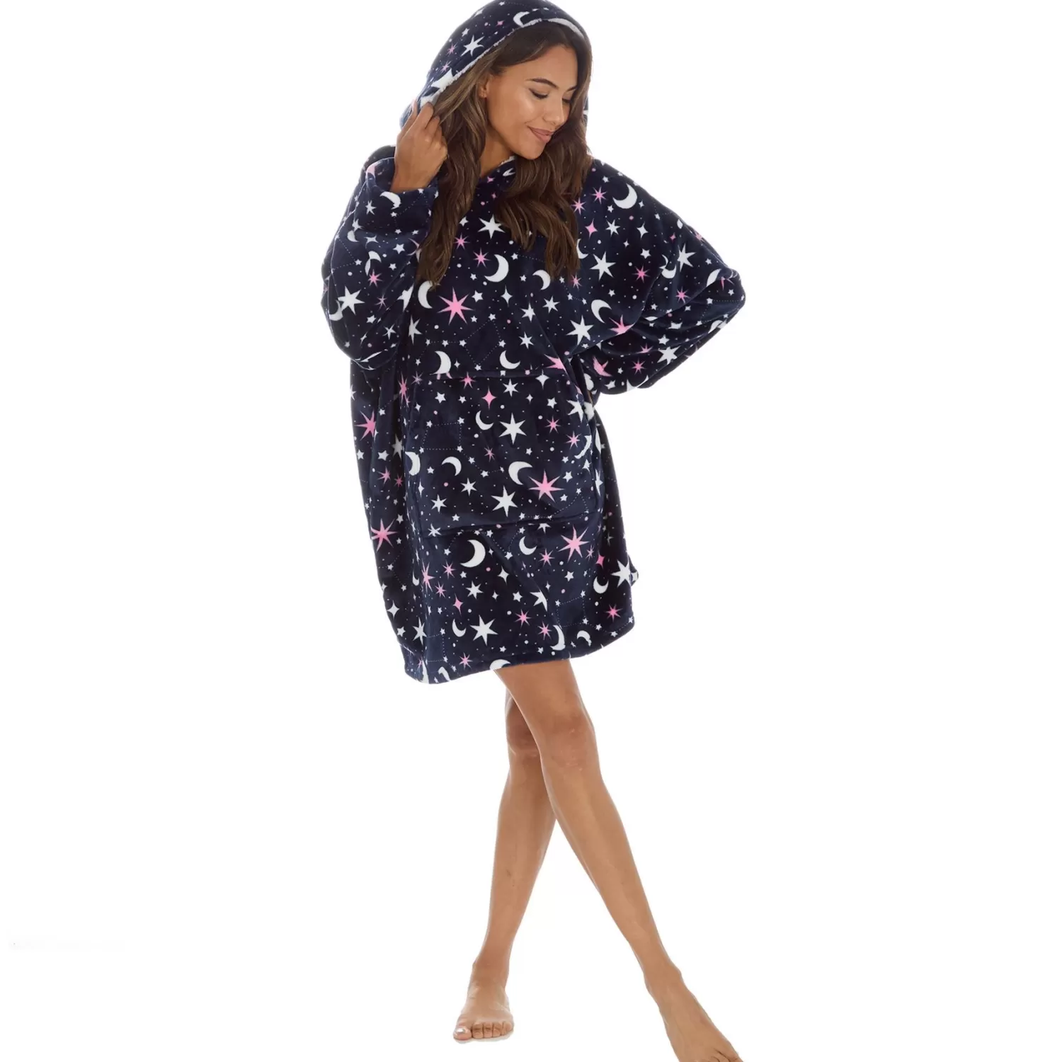 Huggable Blanket Hoodies | Celestial Print Oversized Hoodie