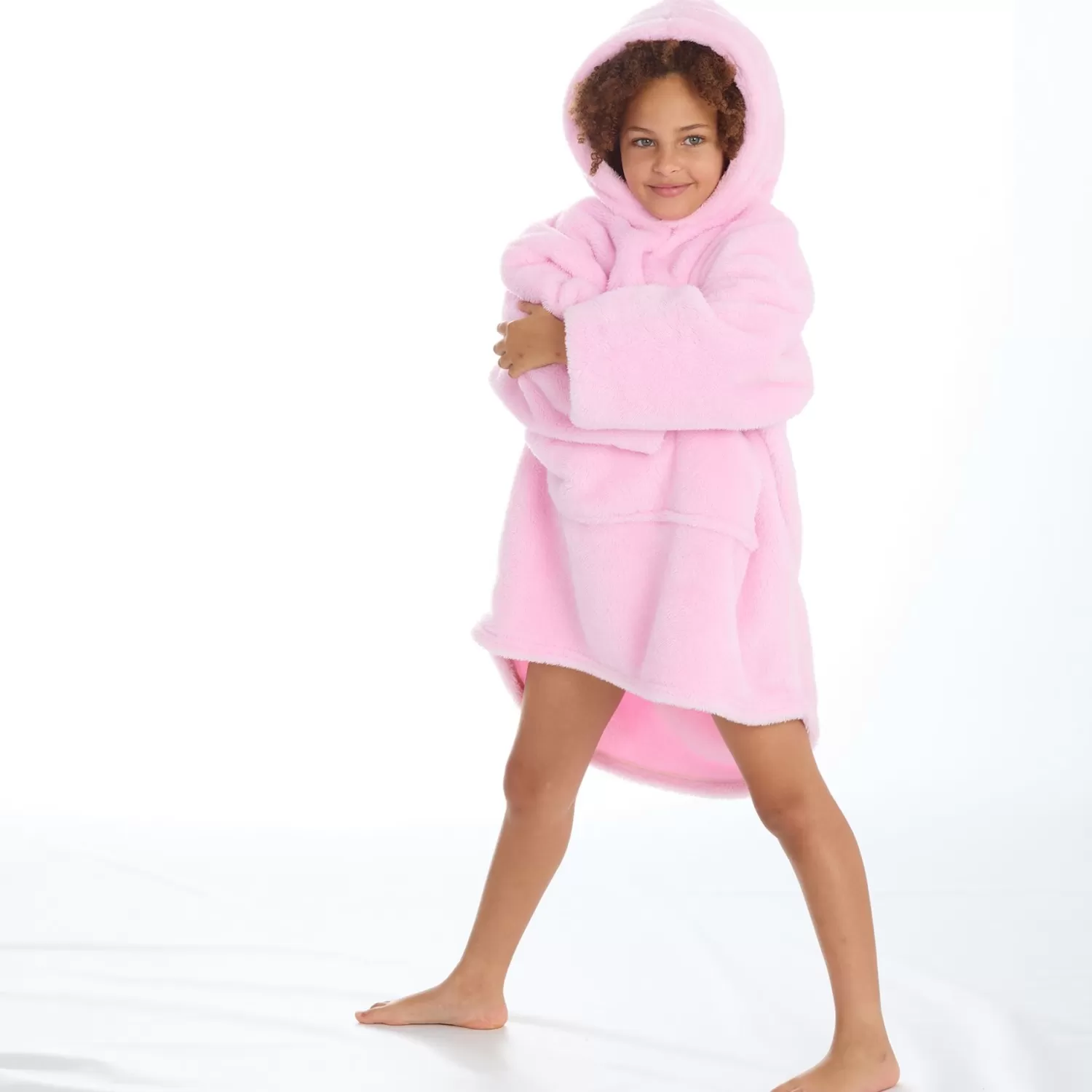 Kids Huggable Kids Pink Snuggle Oversized Hoodie