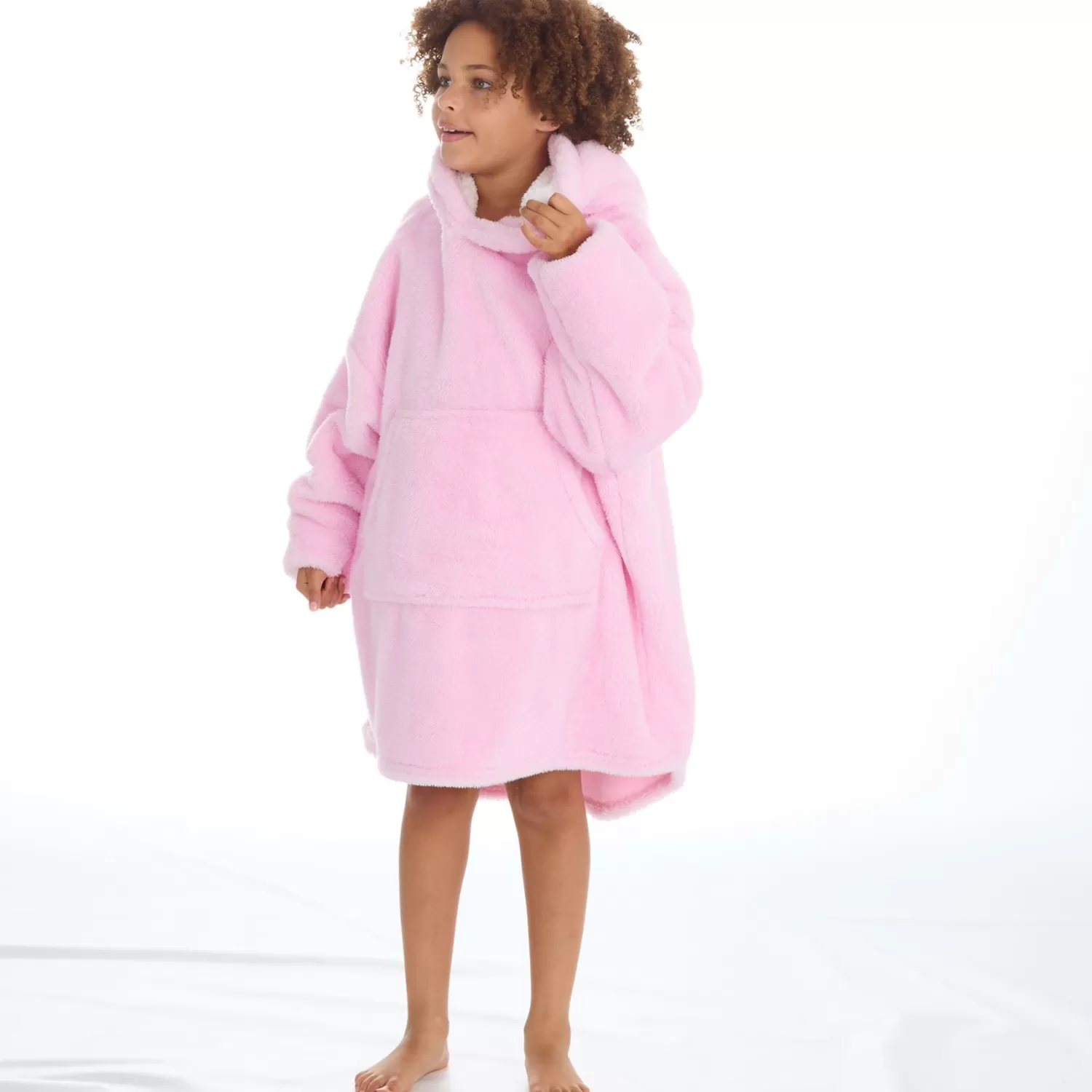 Kids Huggable Kids Pink Snuggle Oversized Hoodie