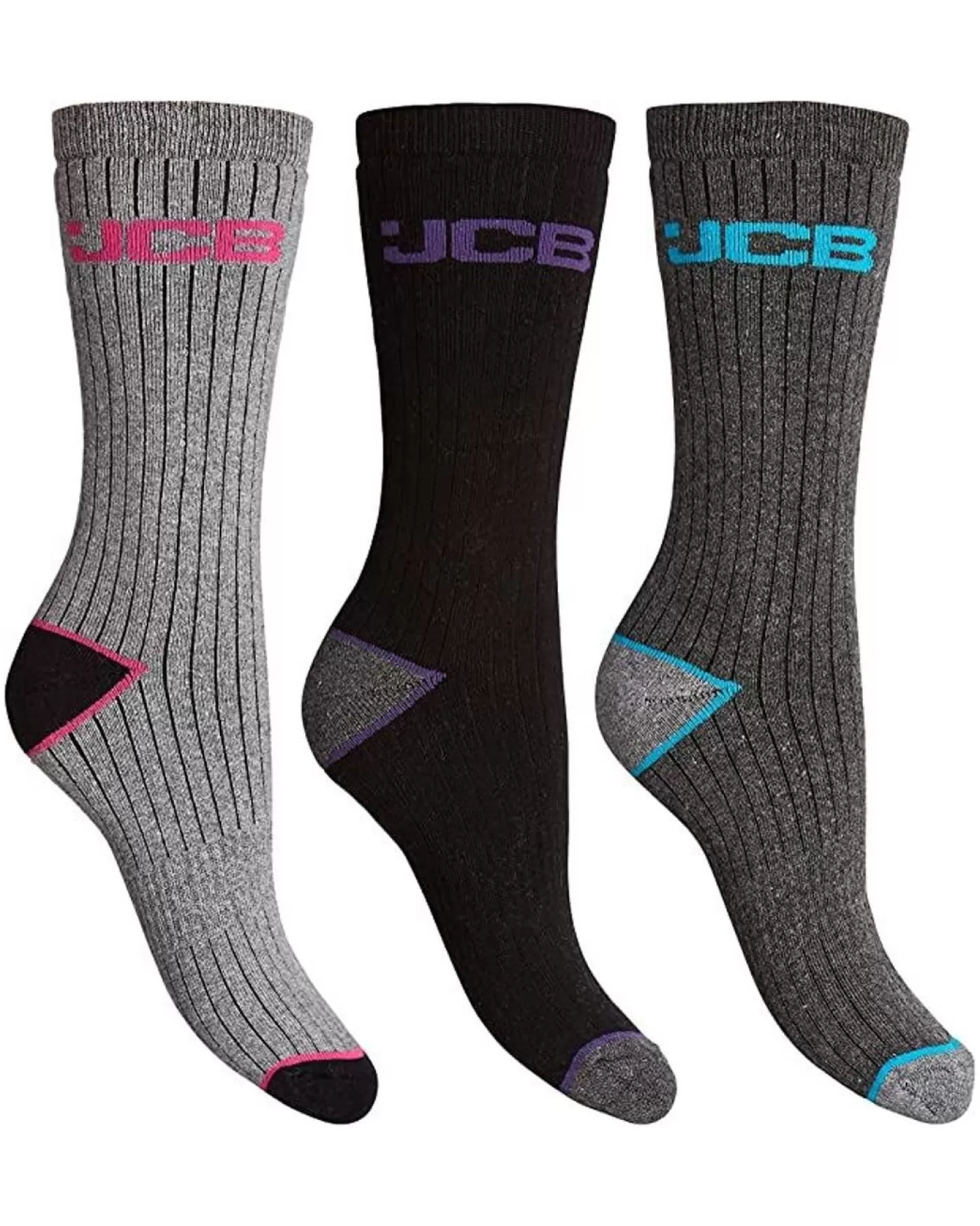 JCB Socks | 3 Pack Womens Outdoor Activity Socks